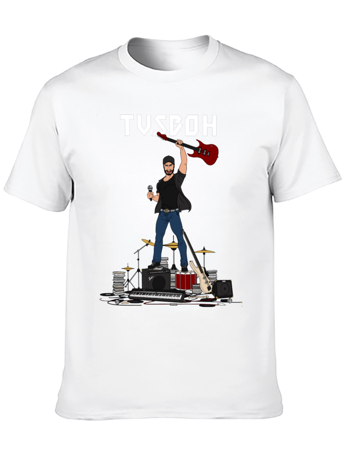 TUSBOH Musician Graphic T-Shirt