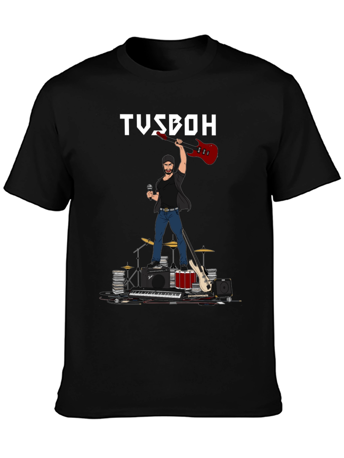 TUSBOH Musician Graphic T-Shirt