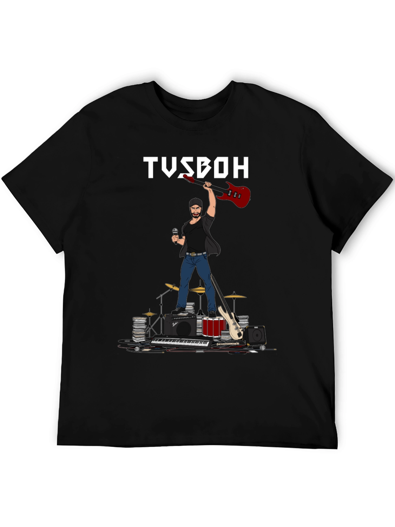 TUSBOH Musician Graphic T-Shirt