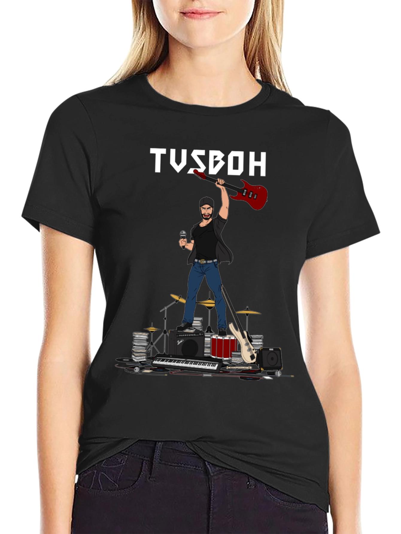 TUSBOH Musician Graphic T-Shirt