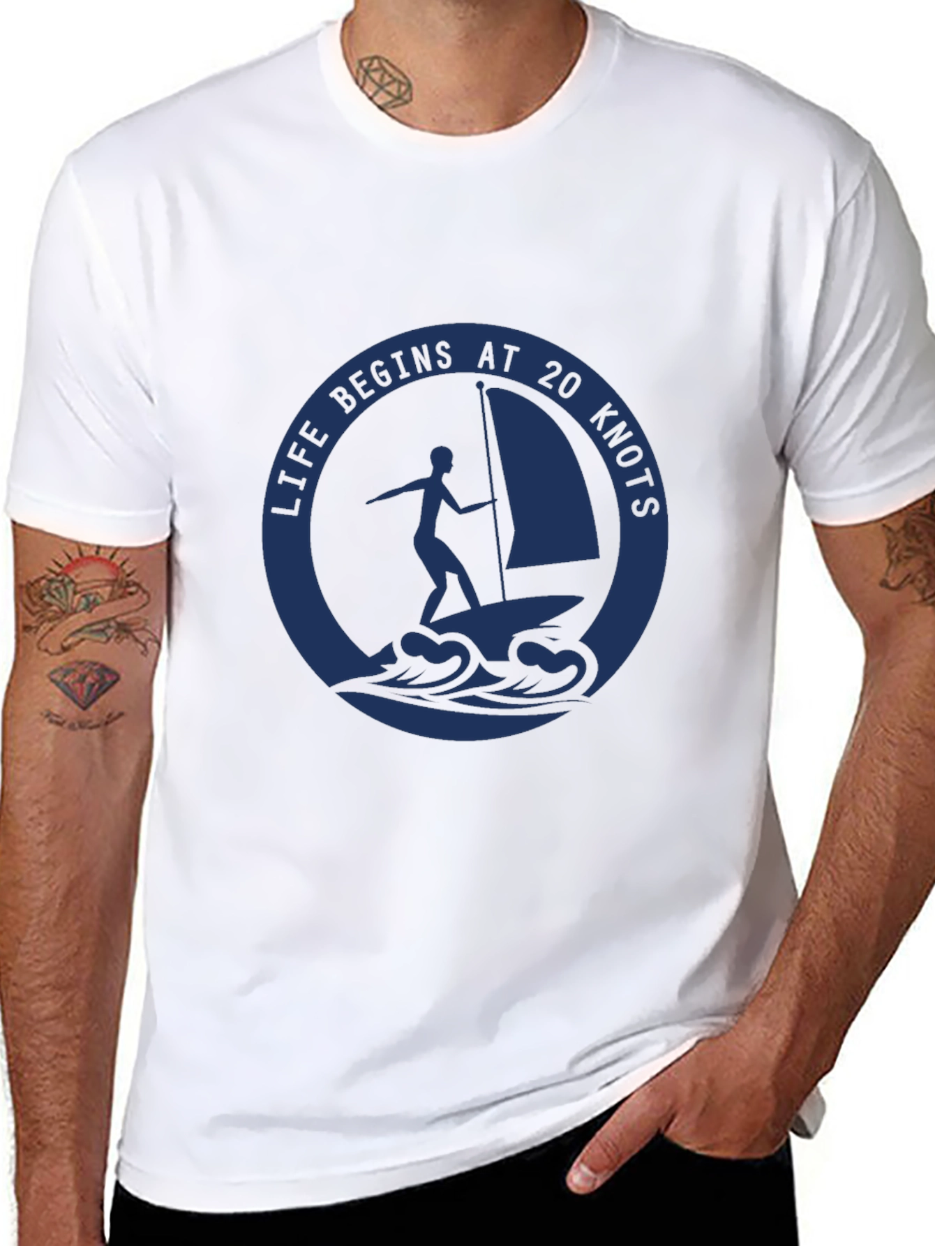 Life Begins at 20 Knots T-Shirt