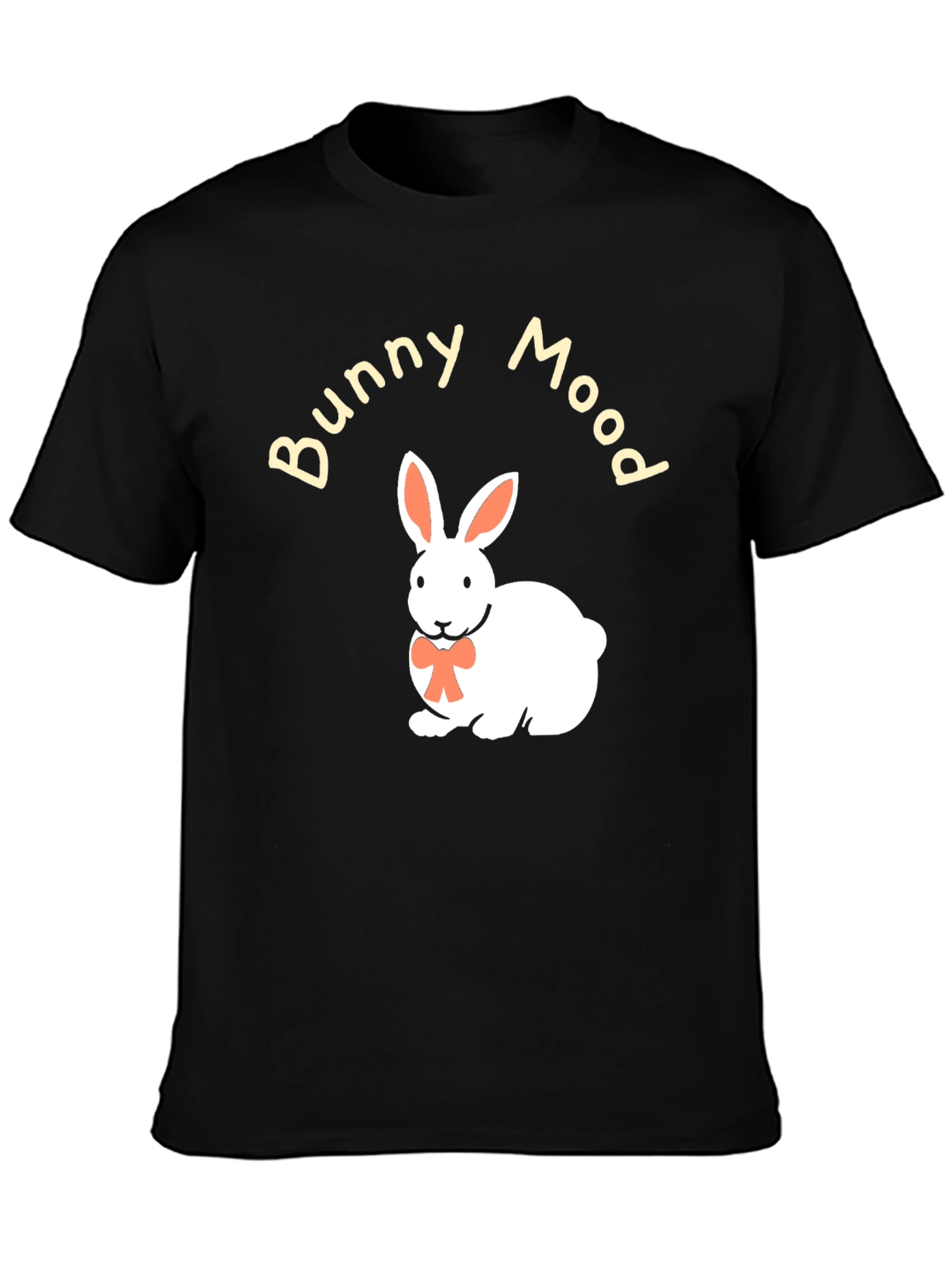 Bunny Mood Black T-Shirt