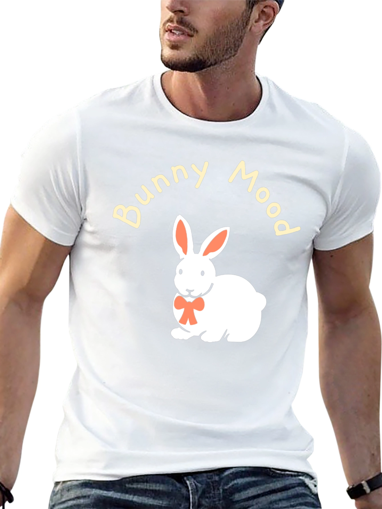 Bunny Mood Black T-Shirt
