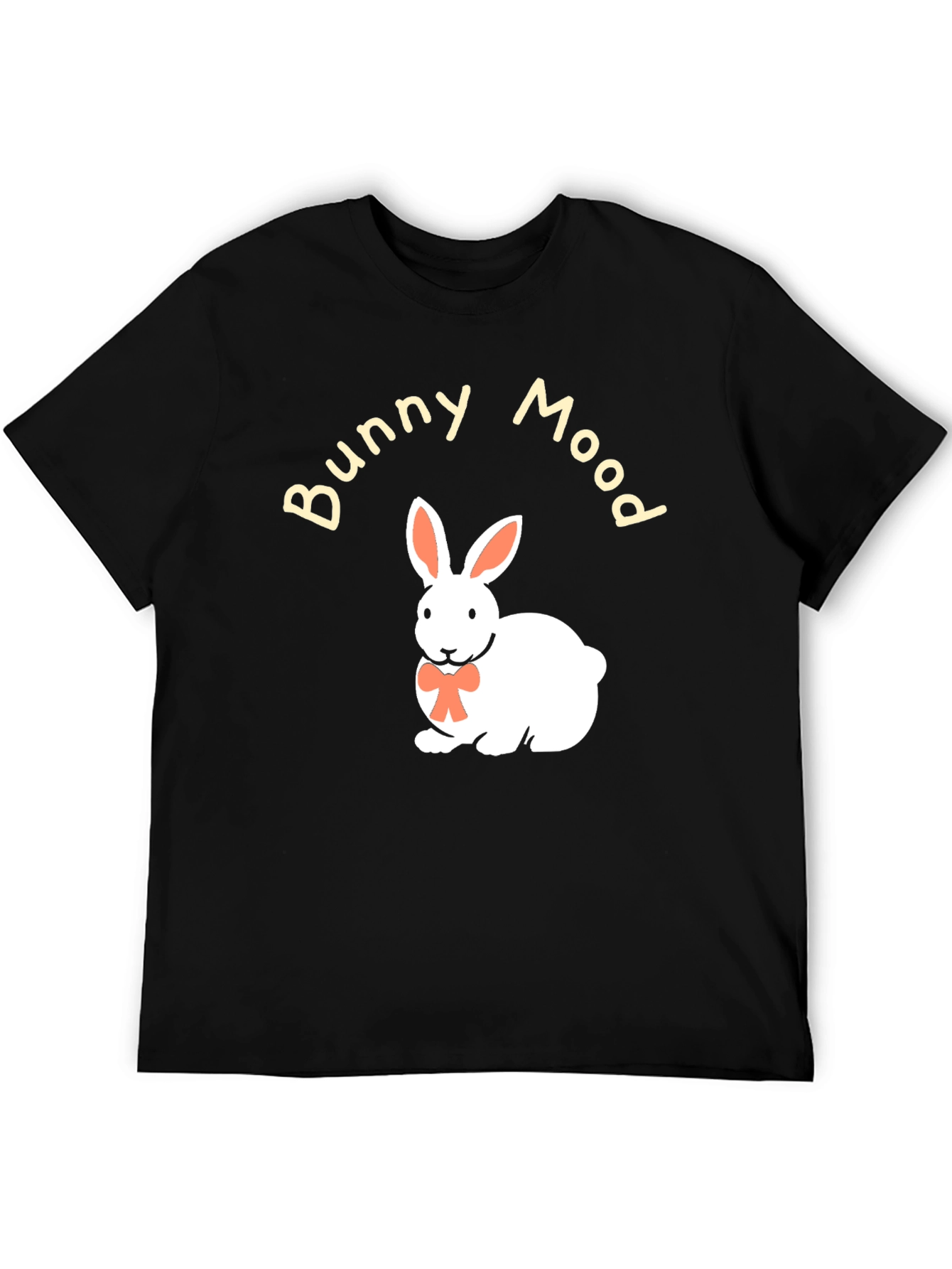 Bunny Mood Black T-Shirt