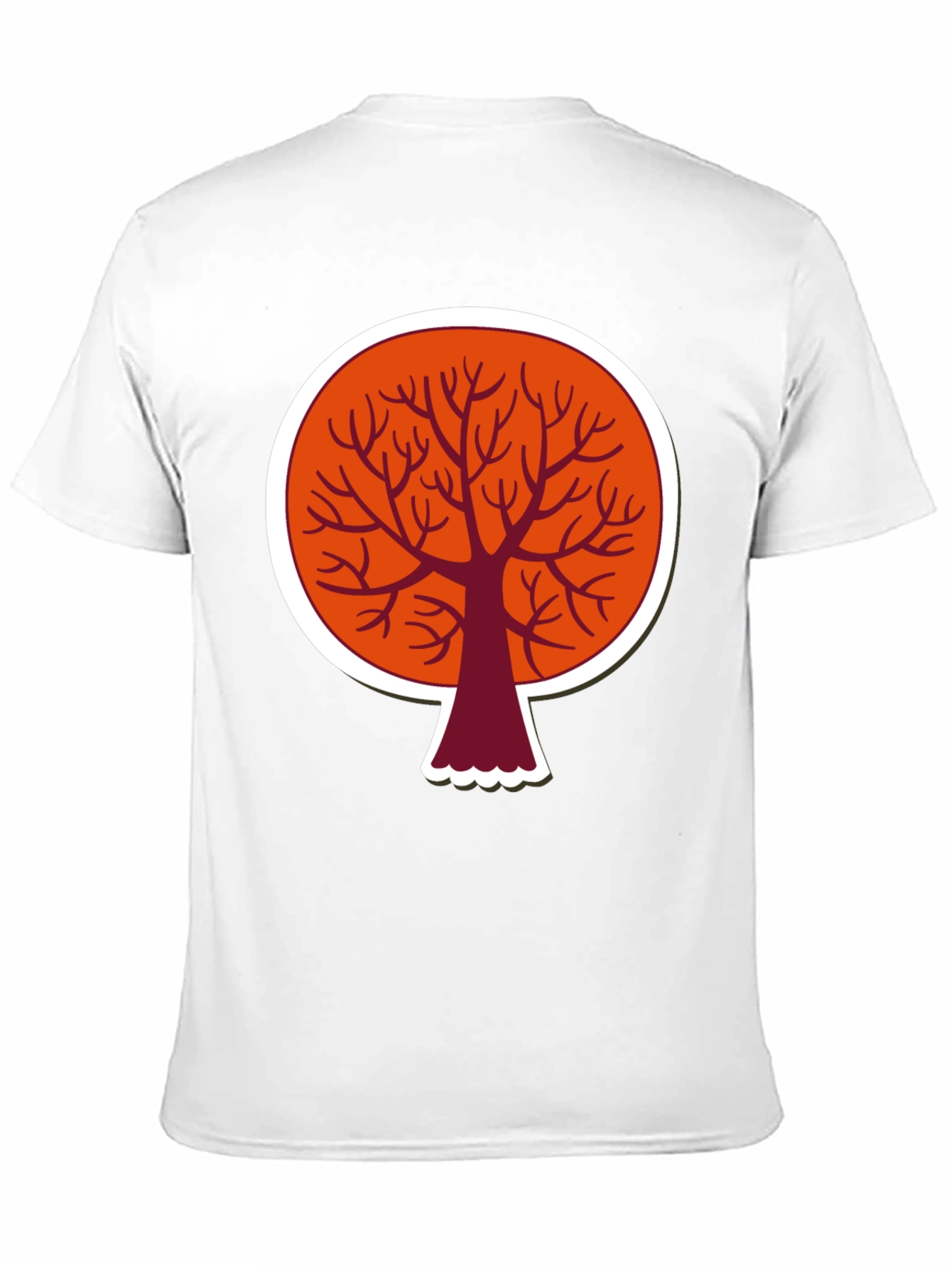 Abstract Tree Graphic T-Shirt - Modern Round Design