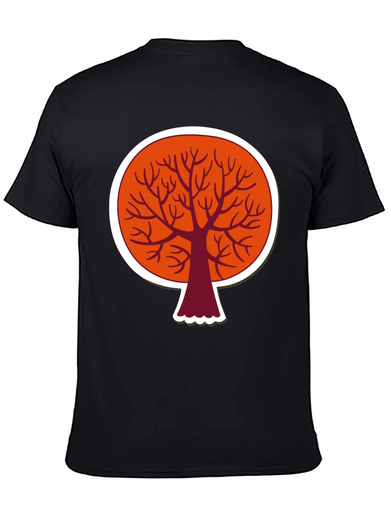 Abstract Tree Graphic T-Shirt - Modern Round Design