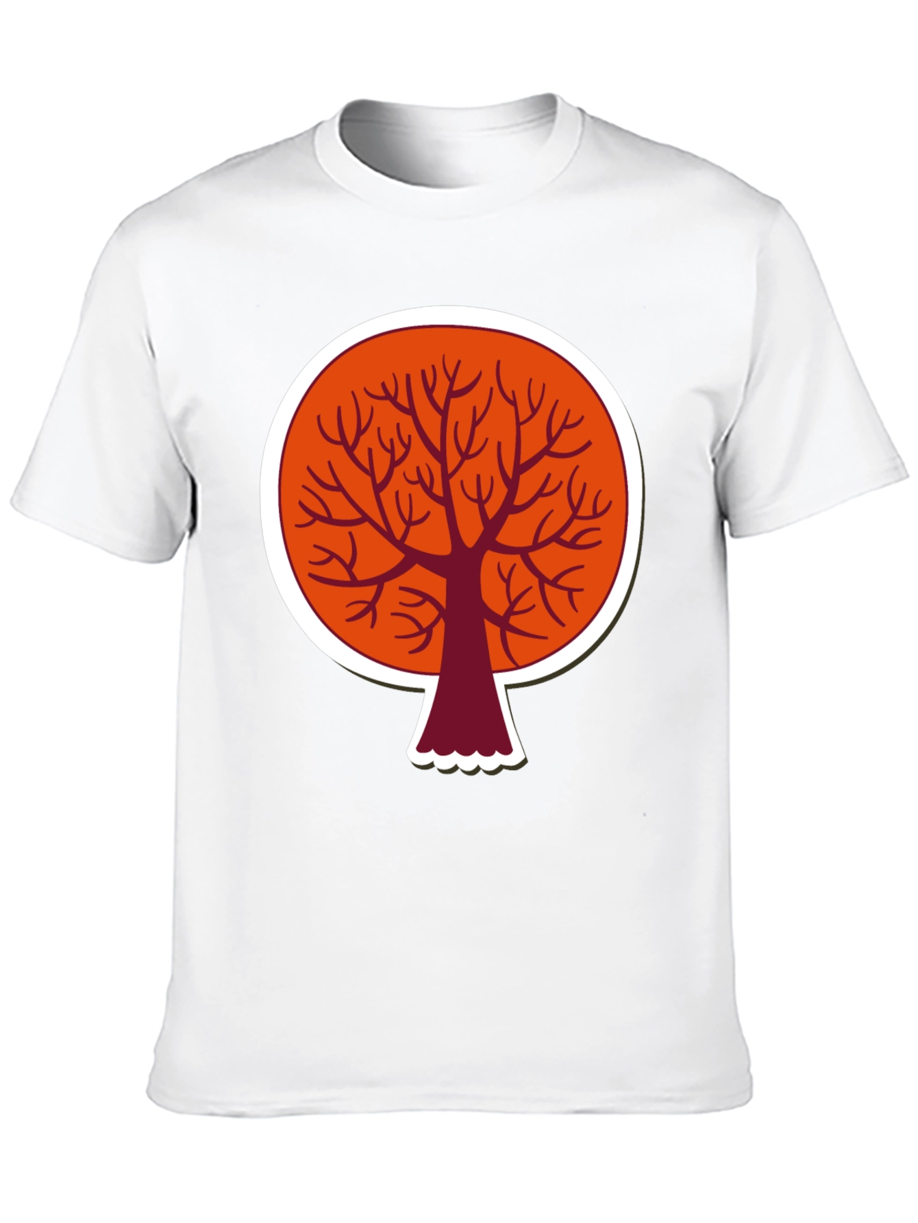Abstract Tree Graphic T-Shirt - Modern Round Design