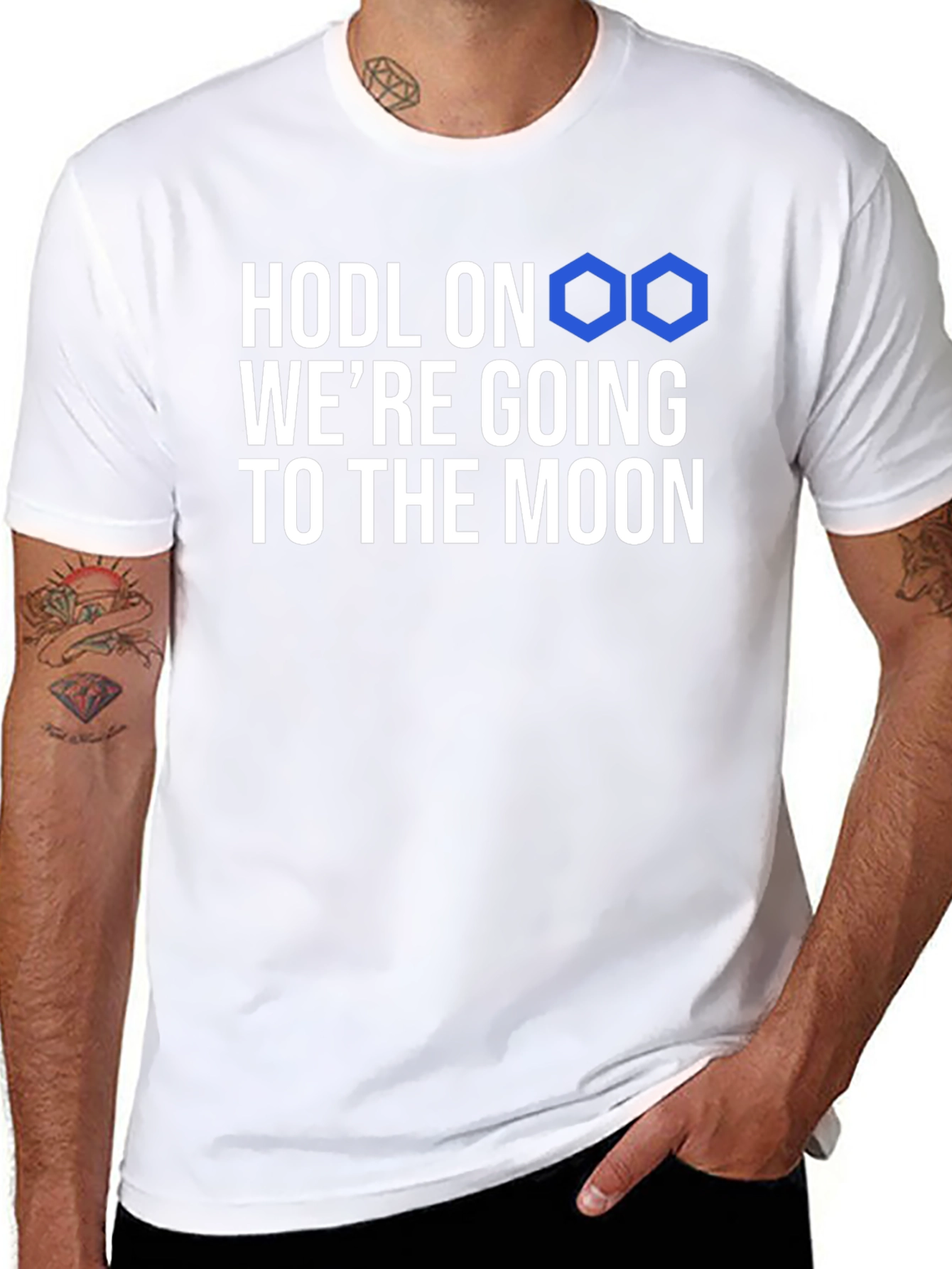 HODL On Crypto T-Shirt - Moon Bound!