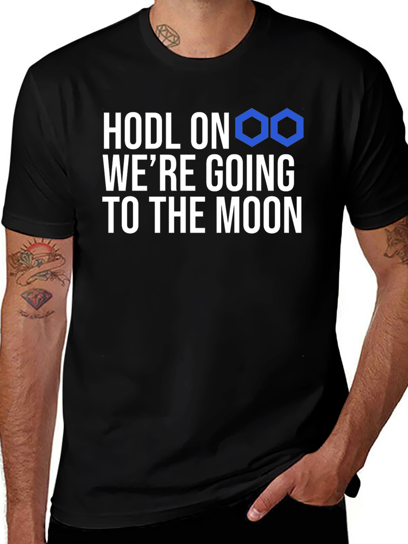 HODL On Crypto T-Shirt - Moon Bound!