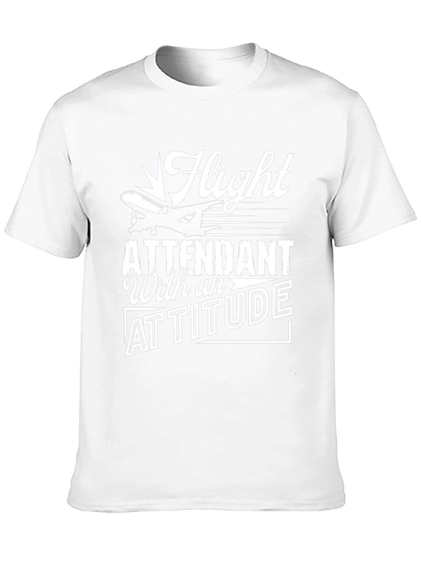 Flight Attendant Attitude Graphic T-Shirt