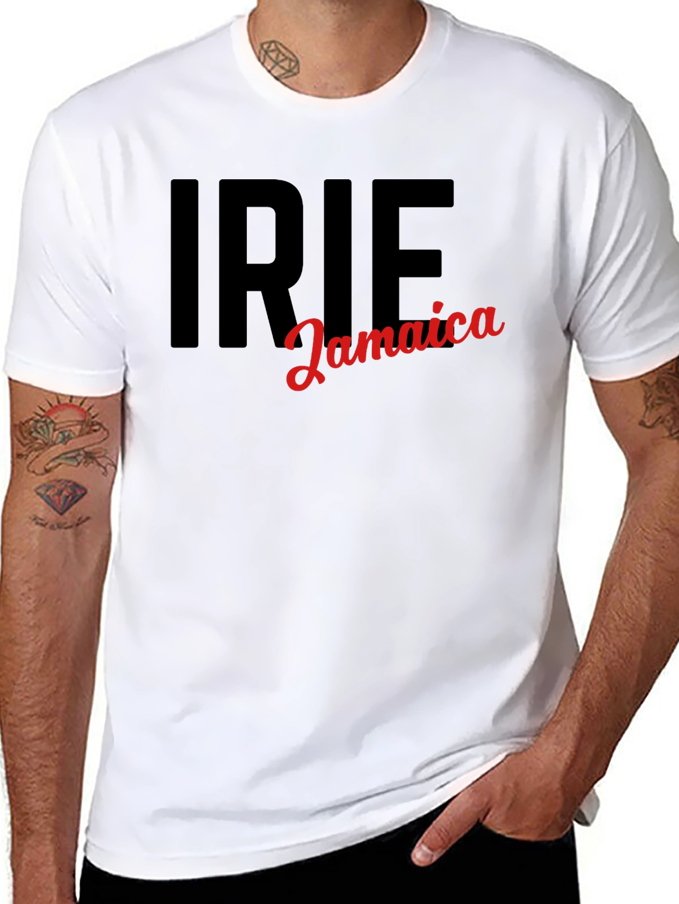 Irie Jamaica Black Graphic T-Shirt