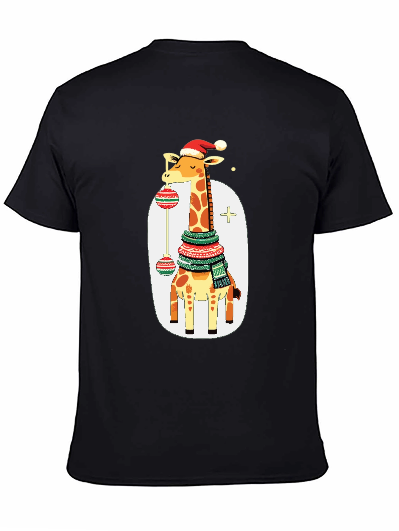 Festive Giraffe Christmas T-Shirt