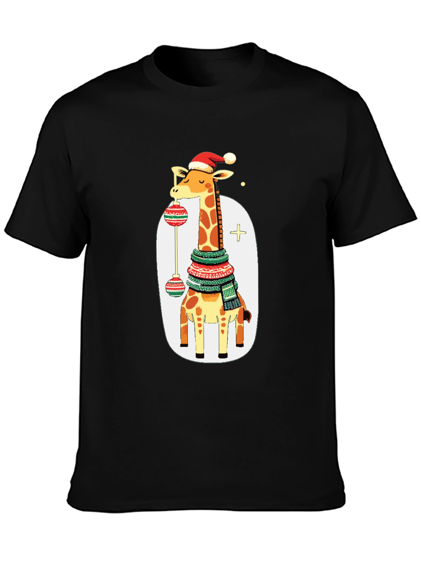 Festive Giraffe Christmas T-Shirt