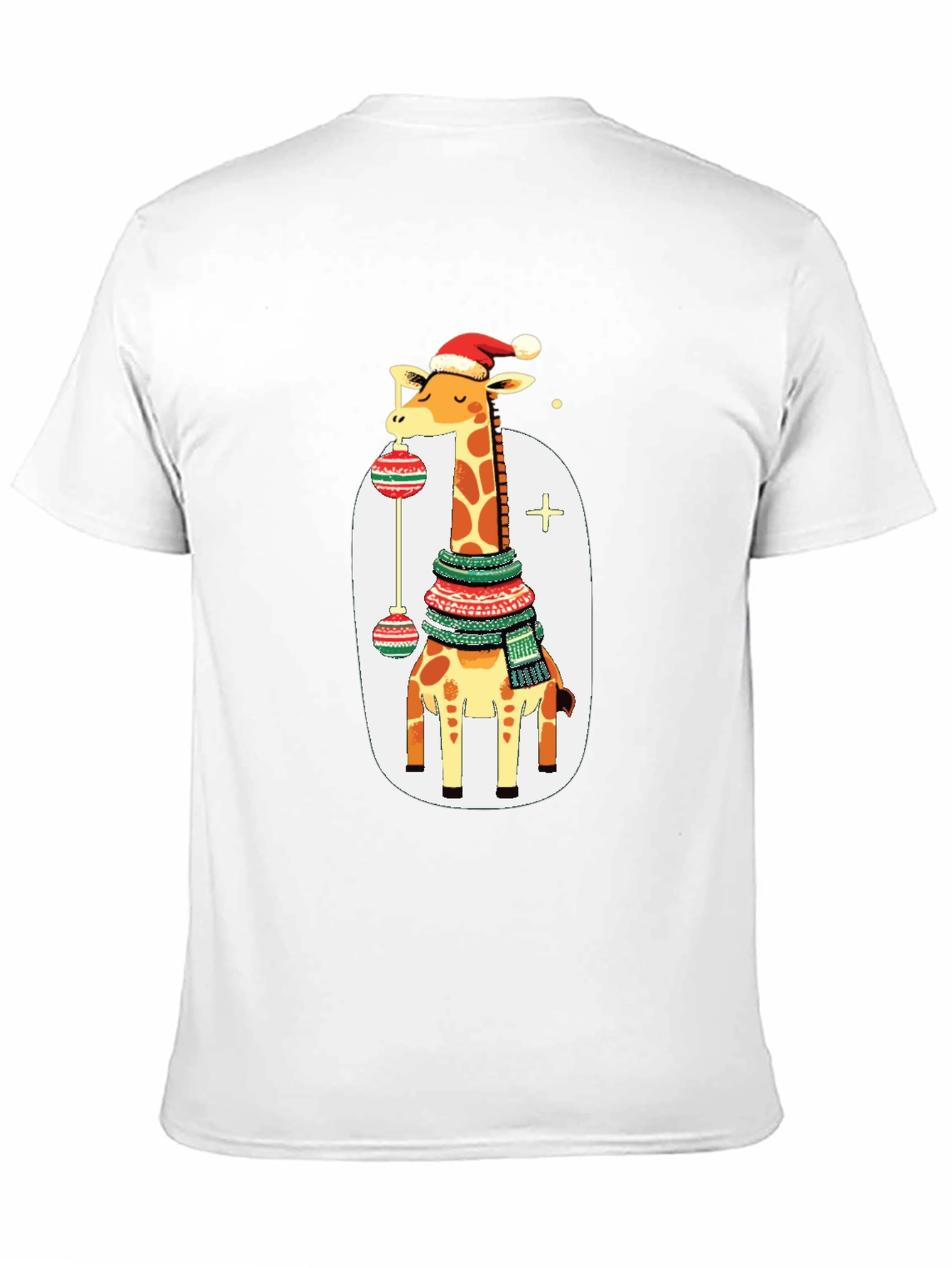 Festive Giraffe Christmas T-Shirt
