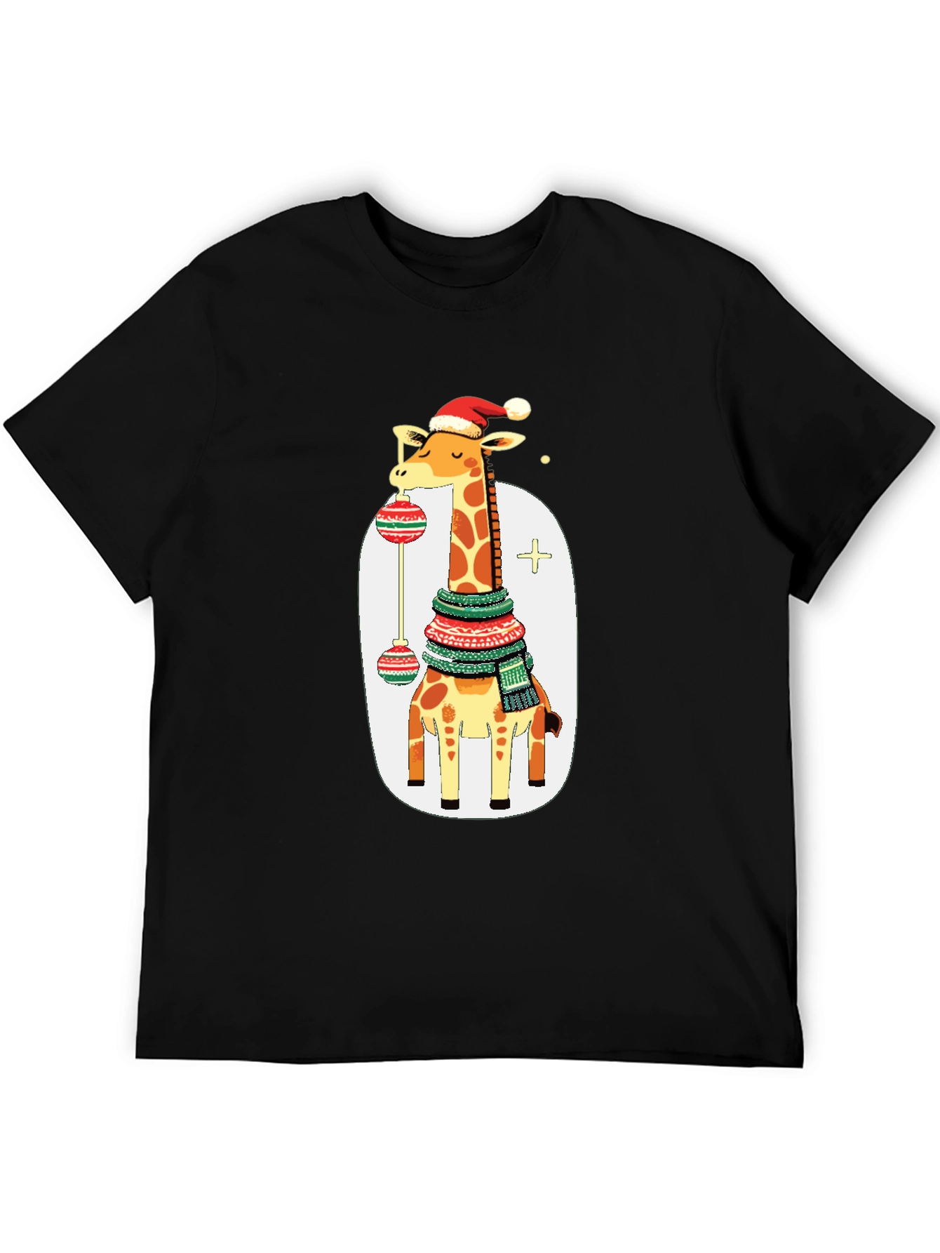 Festive Giraffe Christmas T-Shirt