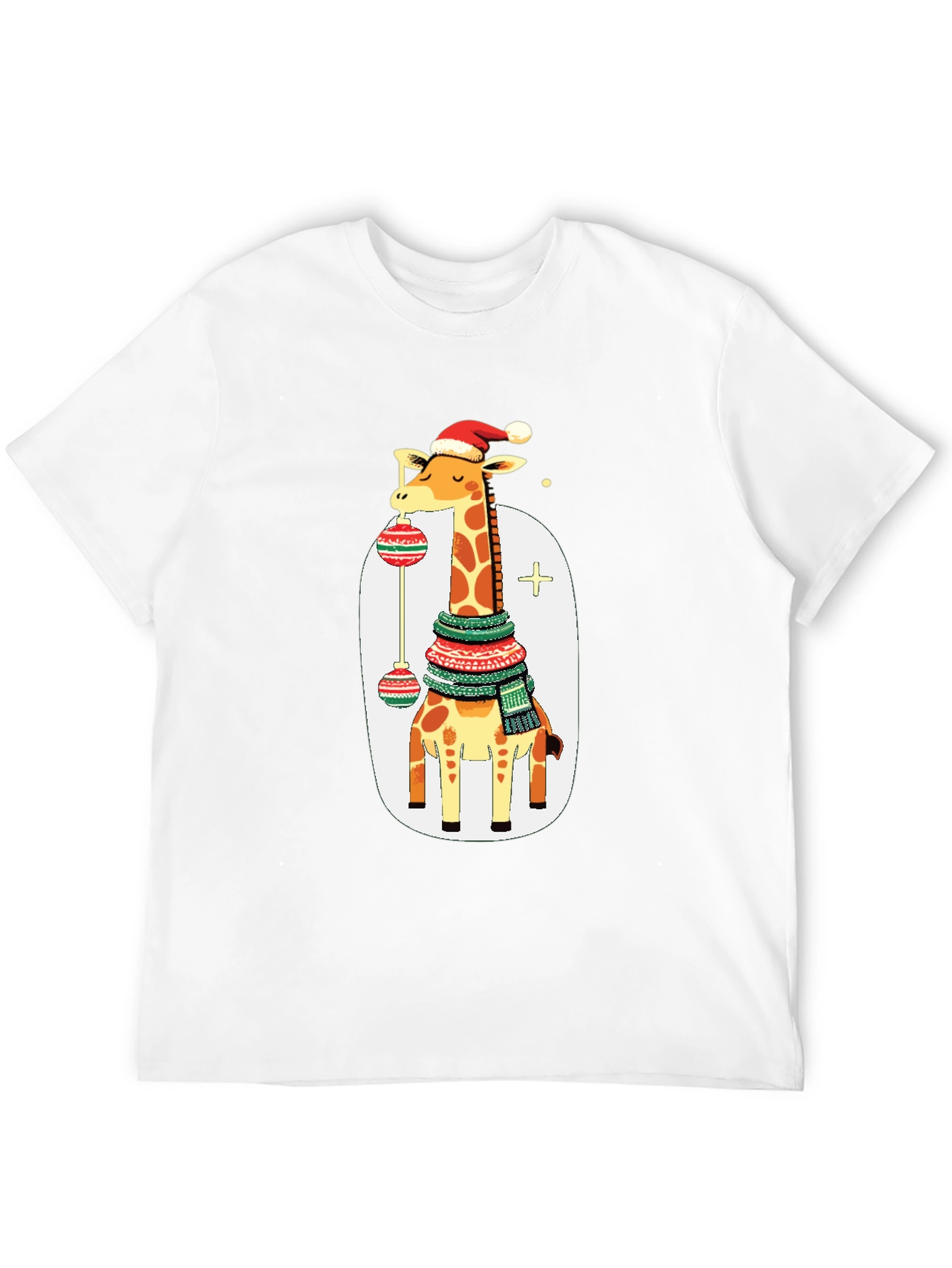 Festive Giraffe Christmas T-Shirt