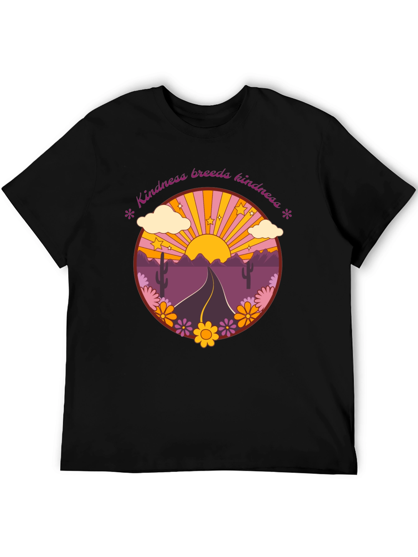 Kindness Breeds Kindness Retro Graphic Tee