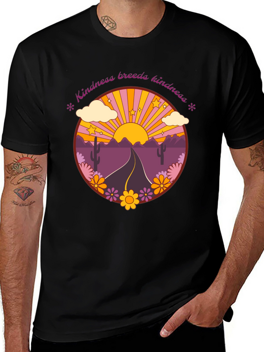 Kindness Breeds Kindness Retro Graphic Tee