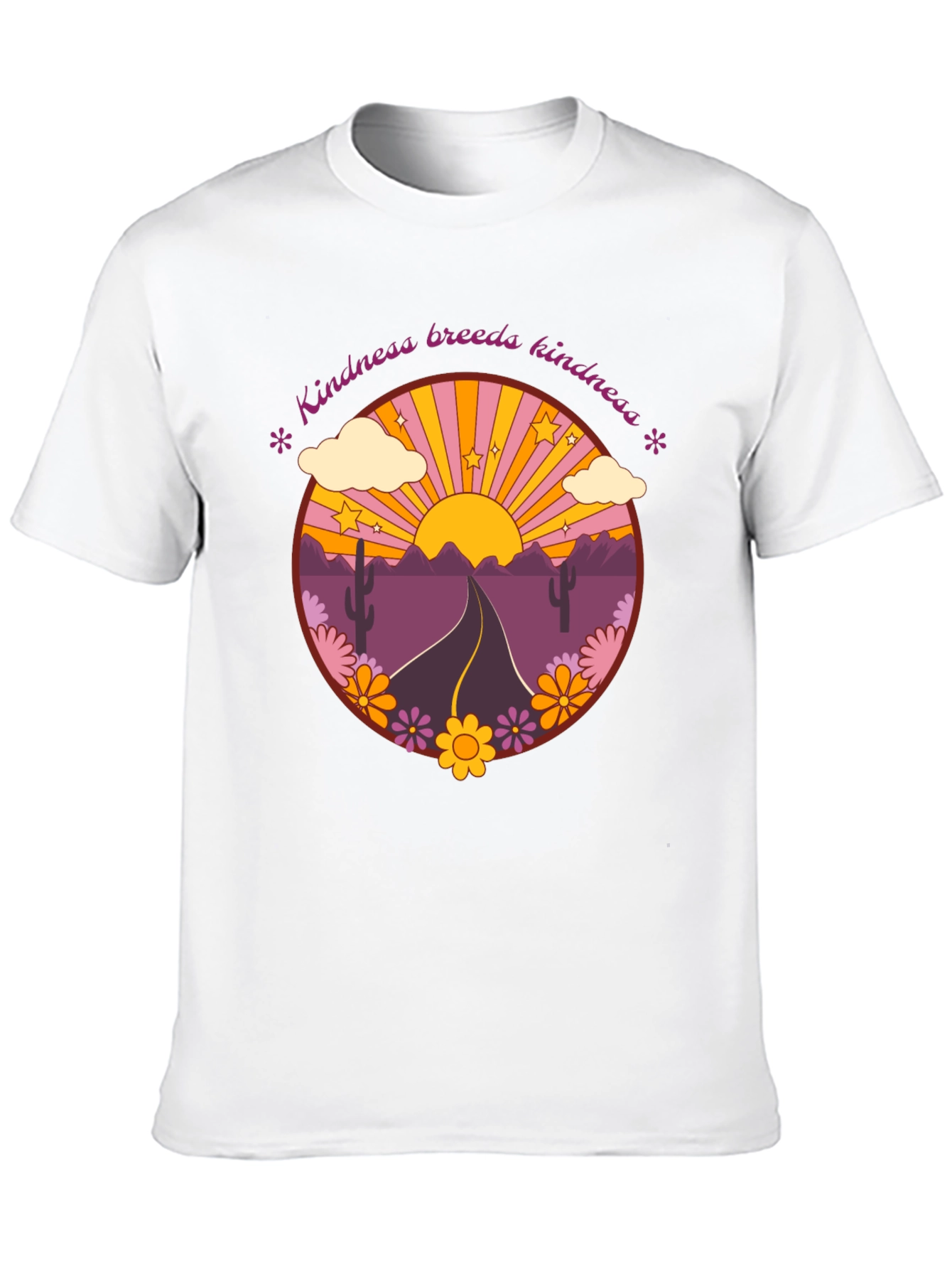 Kindness Breeds Kindness Retro Graphic Tee