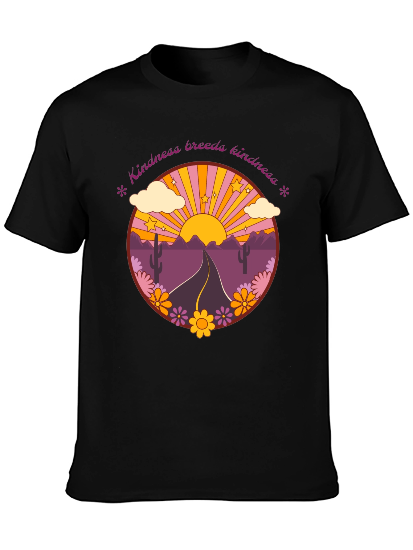 Kindness Breeds Kindness Retro Graphic Tee