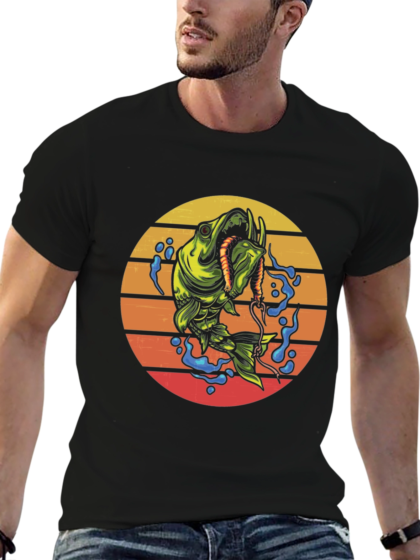 Fishing Sunset T-Shirt - Fishermans Catch Tee