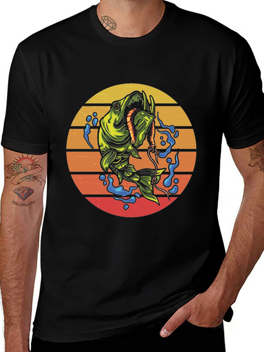 Fishing Sunset T-Shirt - Fishermans Catch Tee
