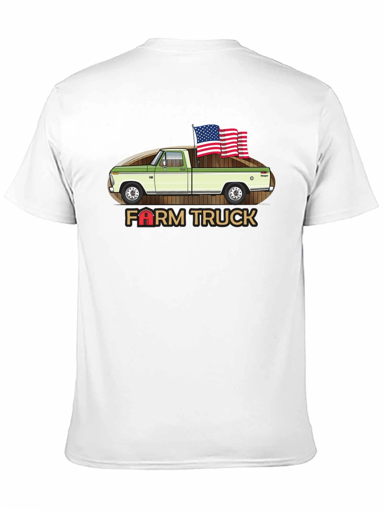 Farm Truck Graphic Tee - Patriotic Style