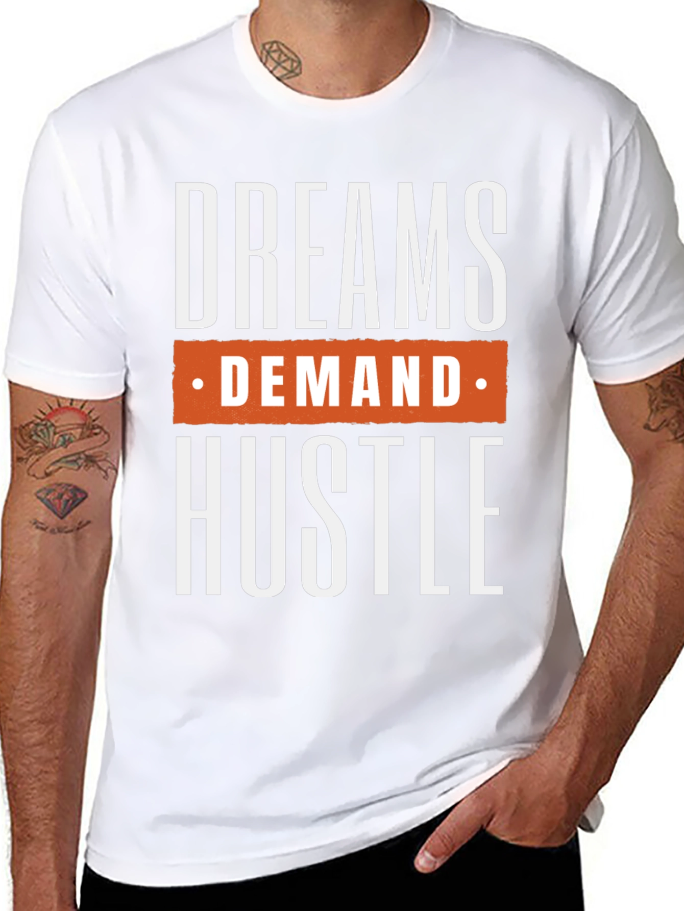 Dreams Demand Hustle Graphic Tee
