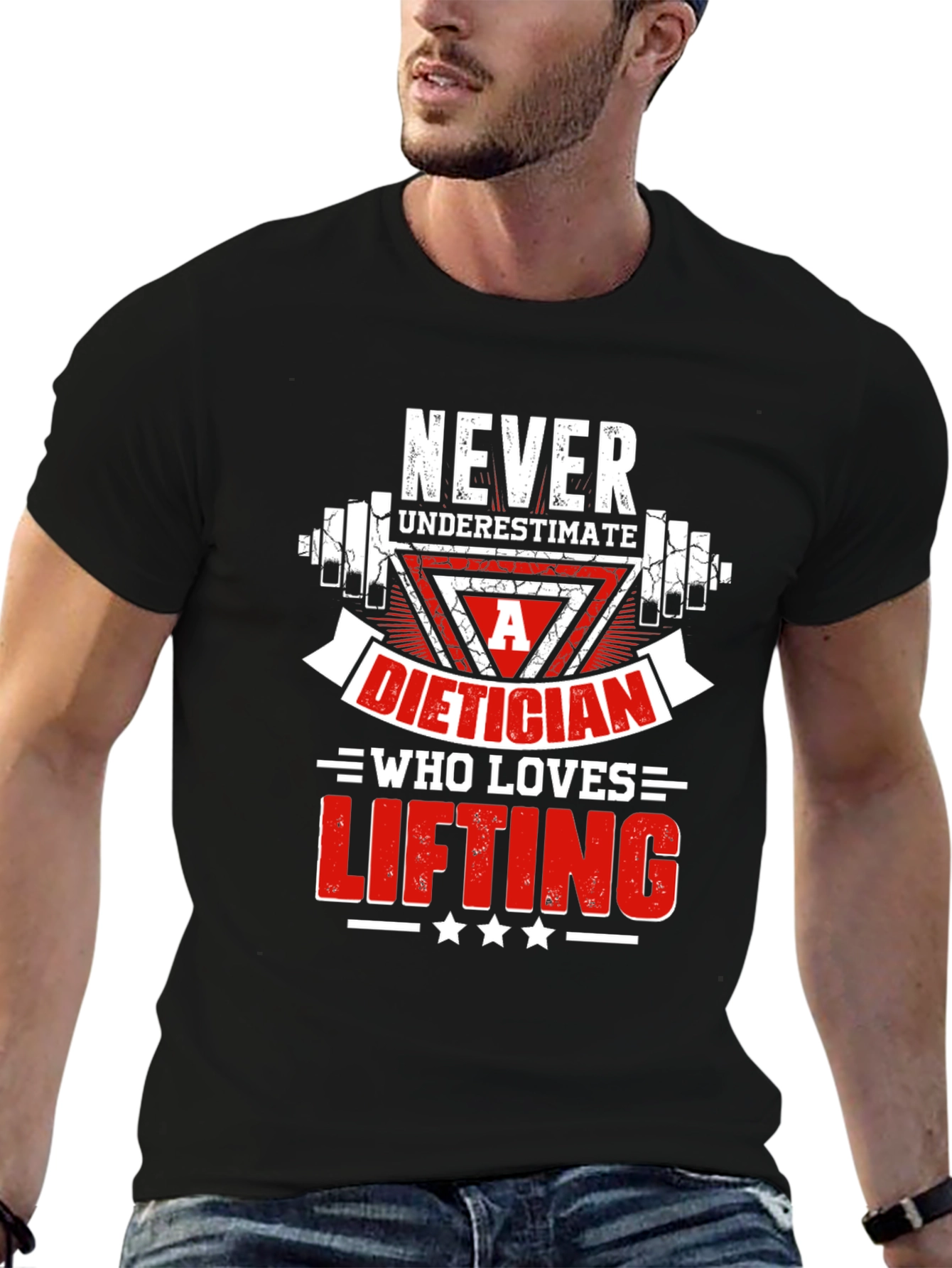 Never Underestimate Dietician Who Loves Lifting T-Shirt