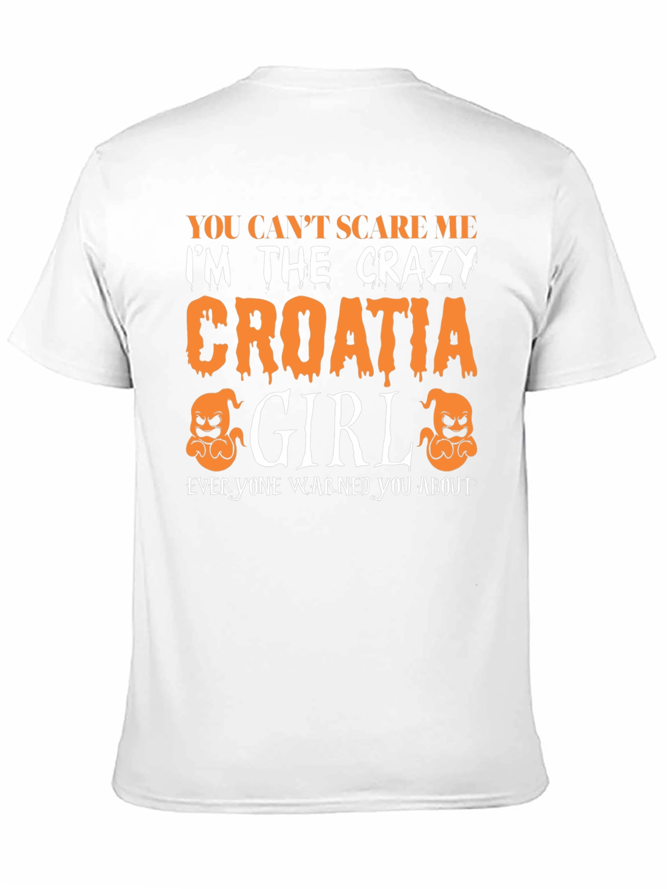 Crazy Croatia Girl Halloween T-Shirt