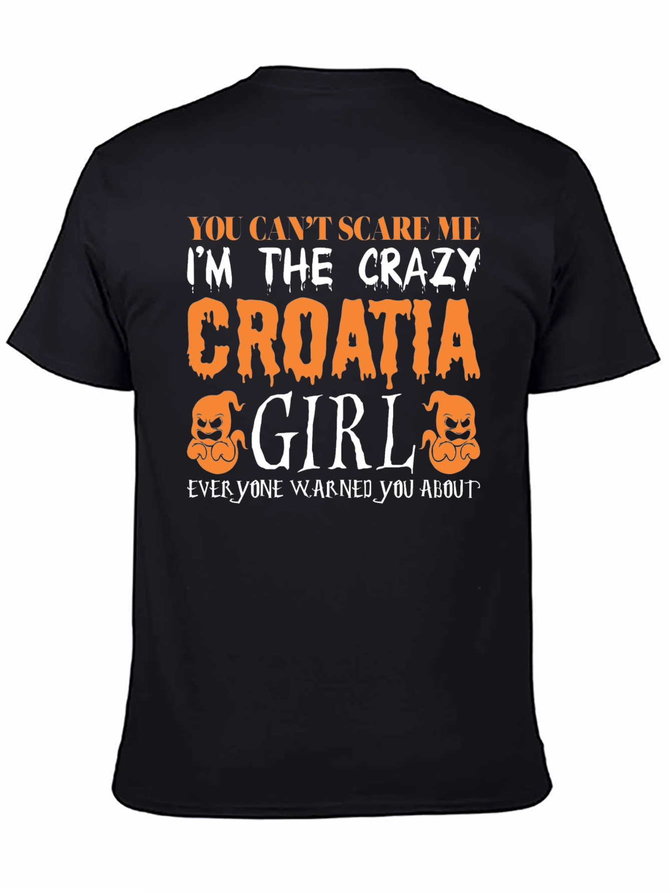 Crazy Croatia Girl Halloween T-Shirt