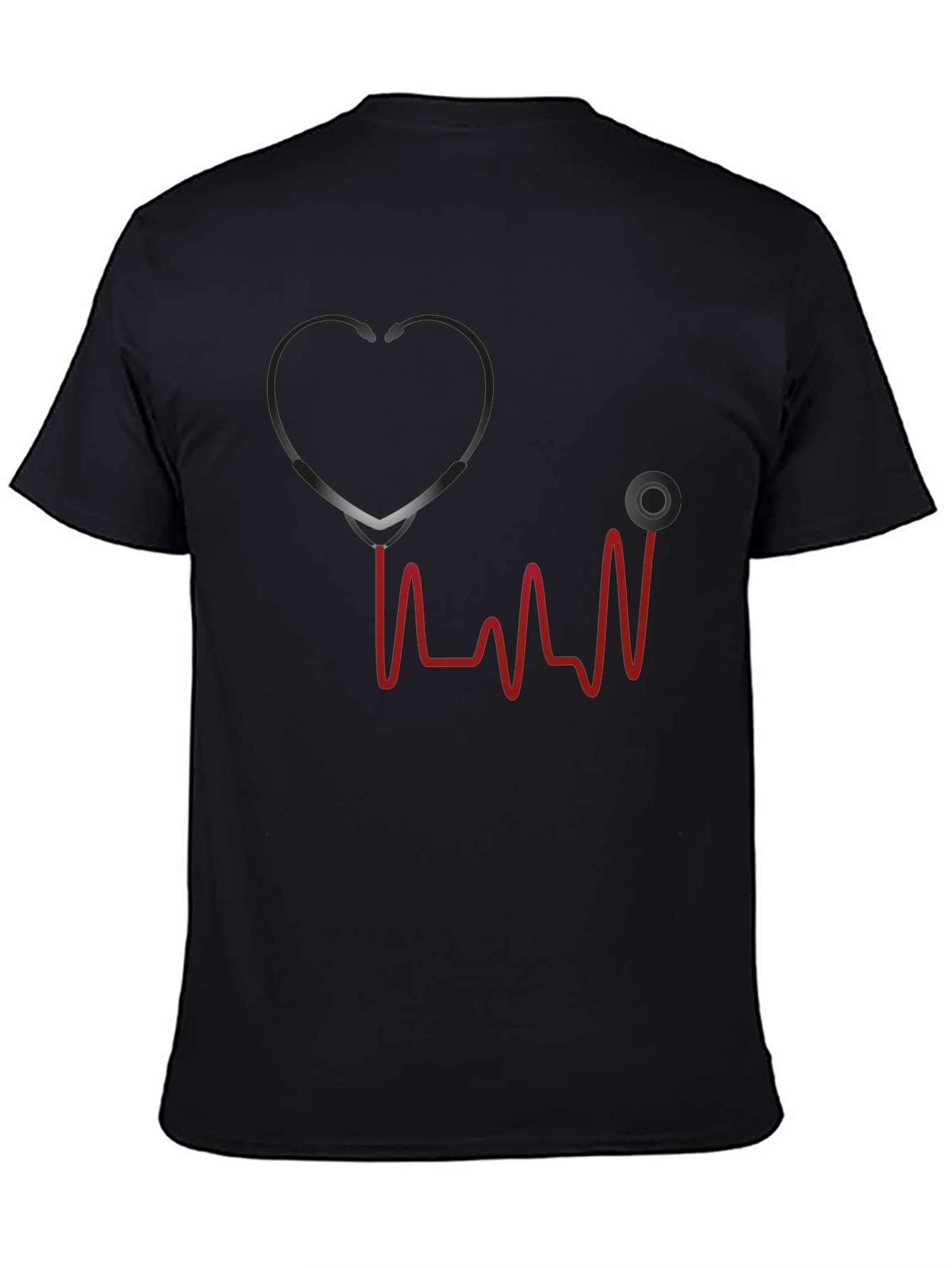 Stethoscope Heartbeat Graphic T-Shirt