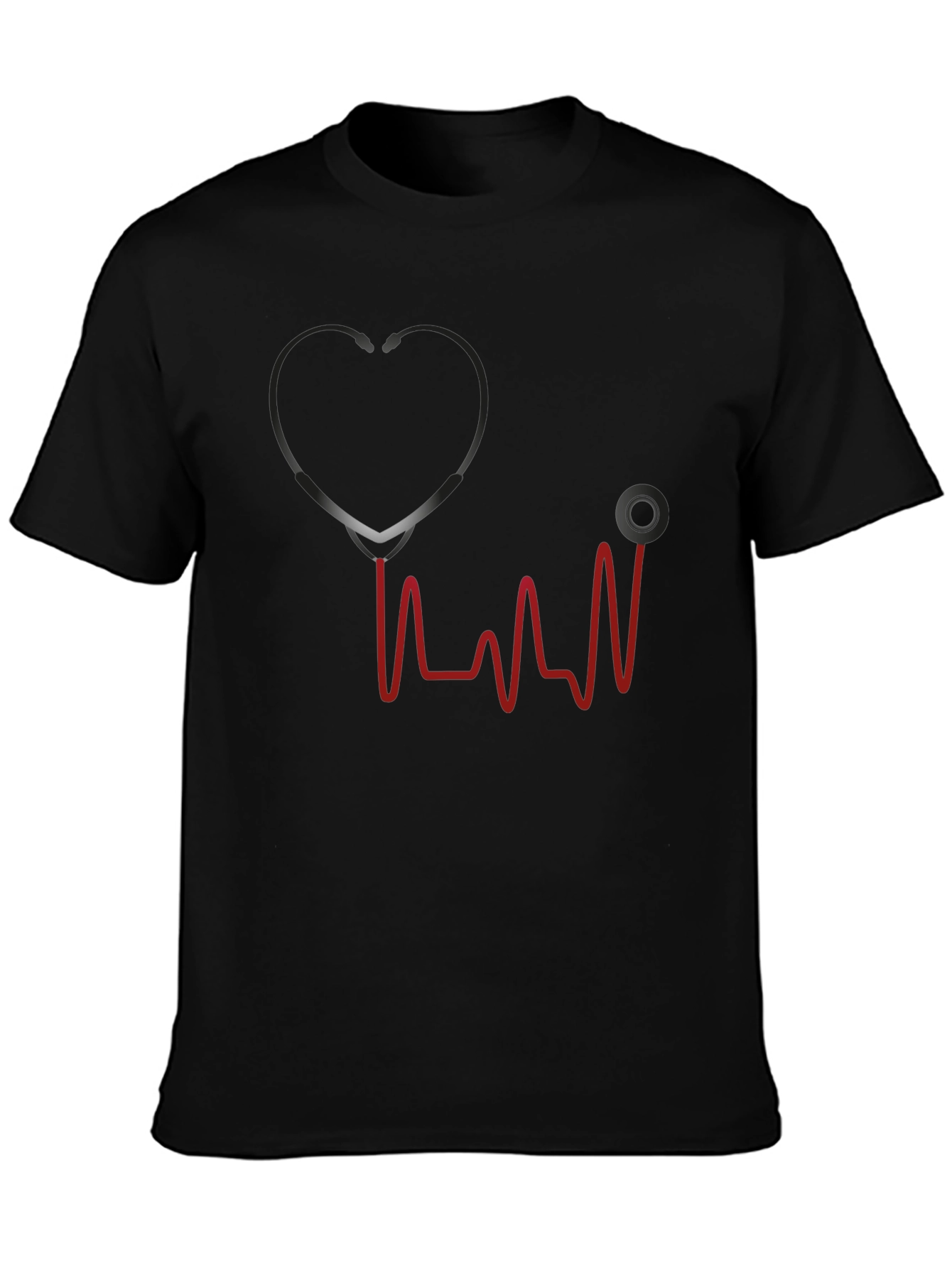 Stethoscope Heartbeat Graphic T-Shirt