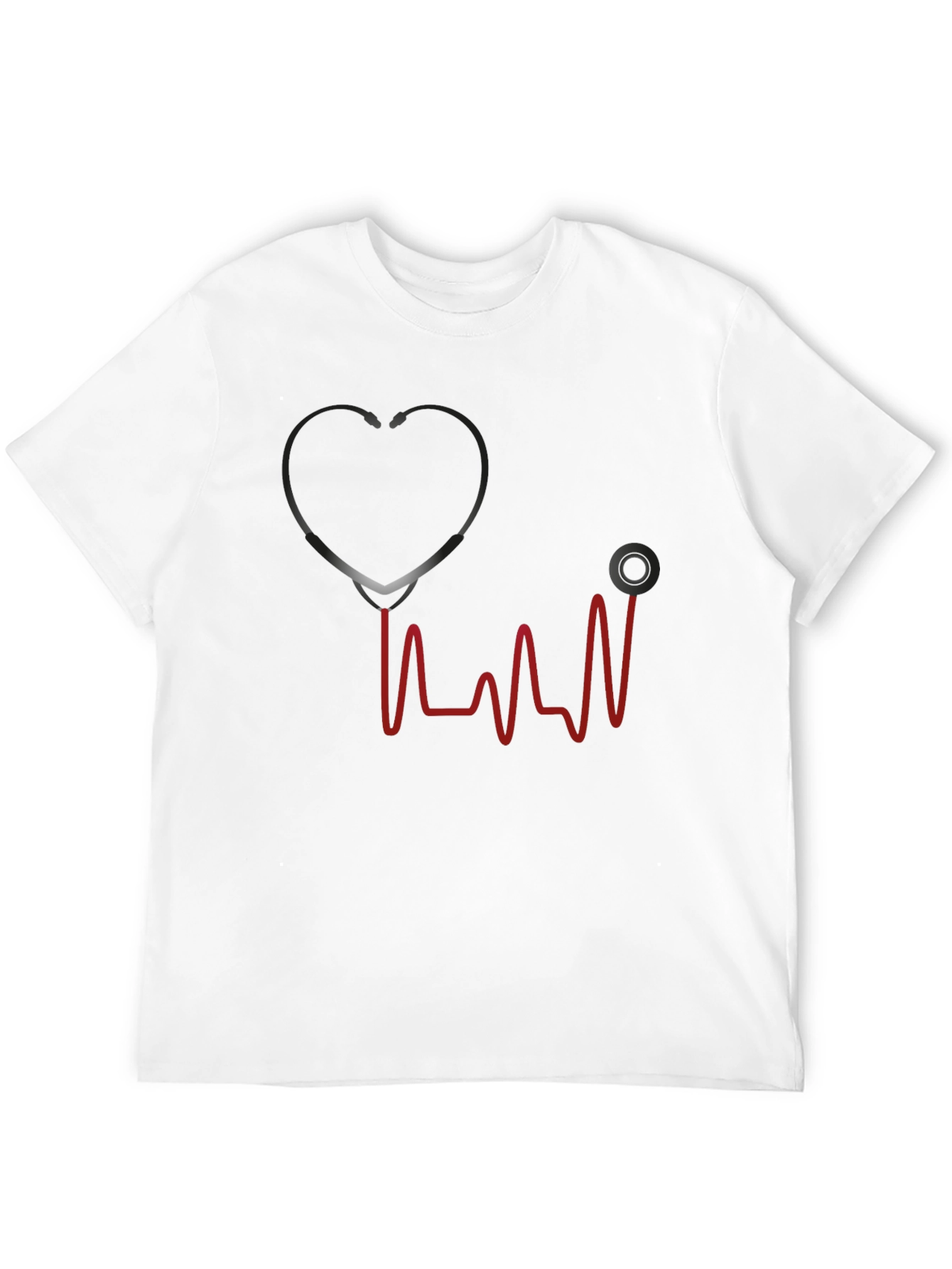 Stethoscope Heartbeat Graphic T-Shirt