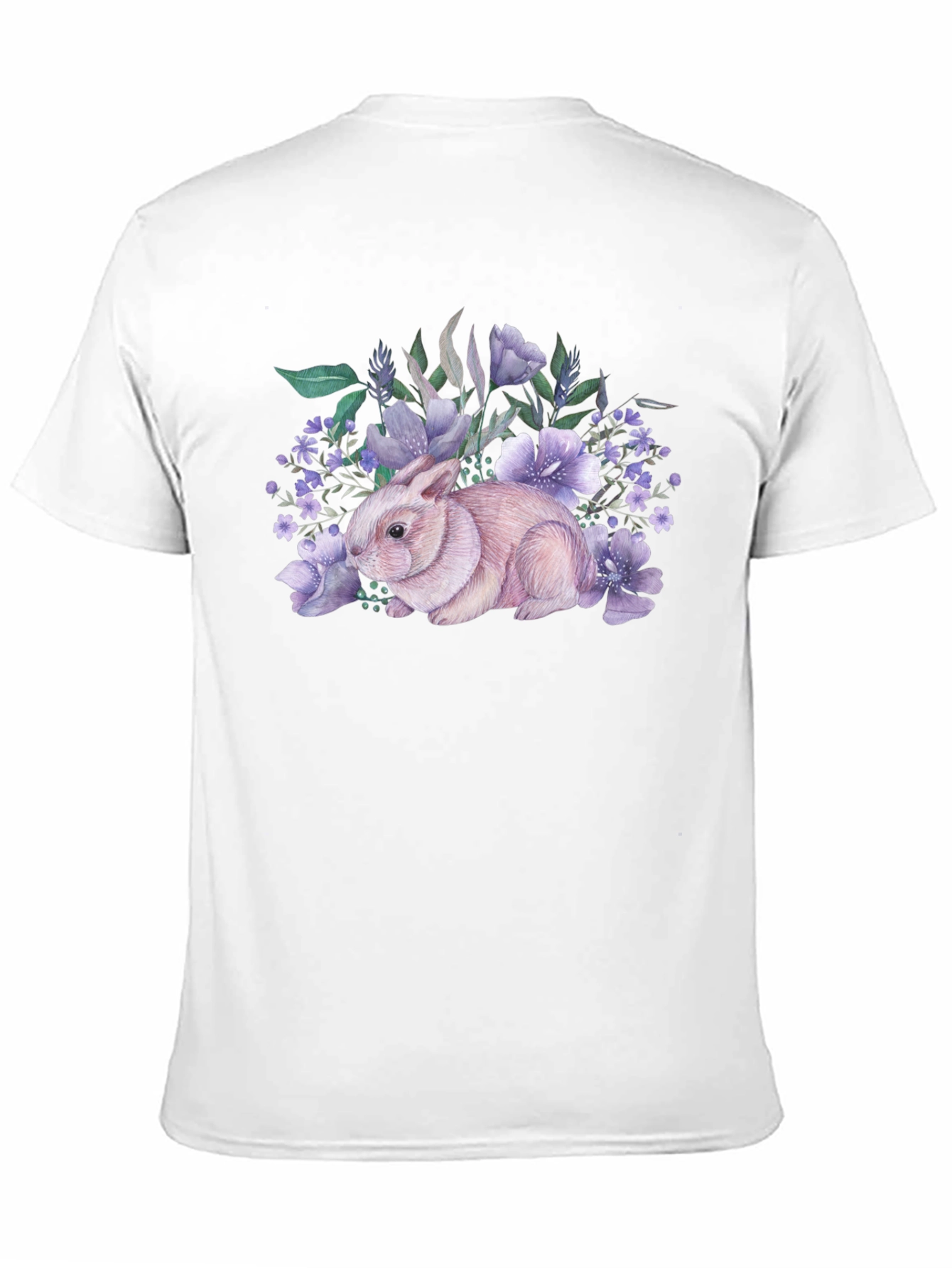 Floral Bunny Graphic T-Shirt