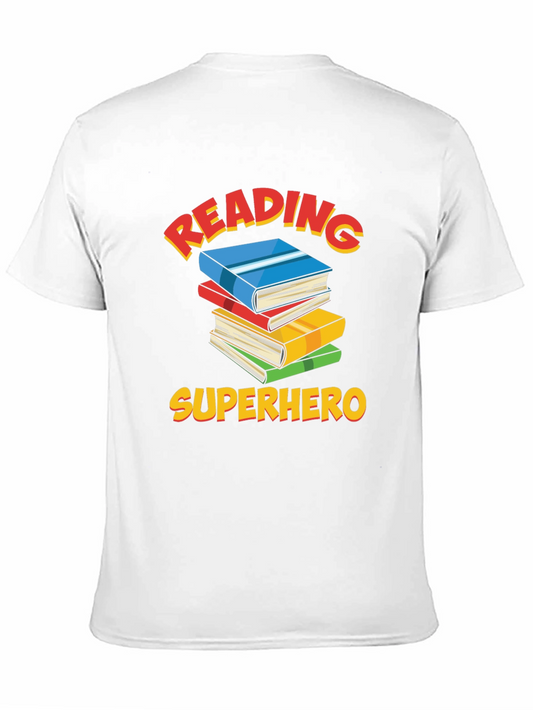 Reading Superhero Graphic T-Shirt