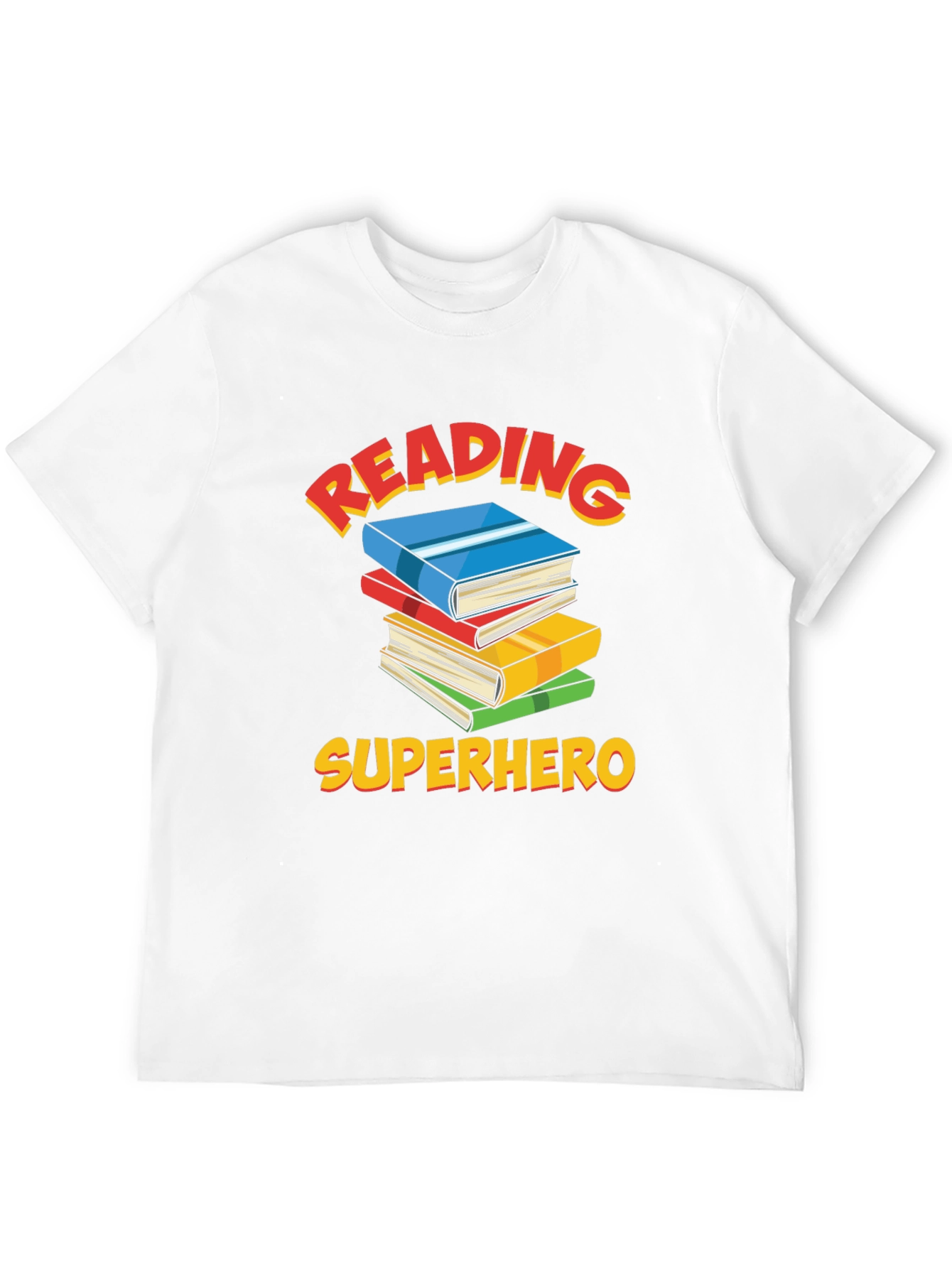 Reading Superhero Graphic T-Shirt