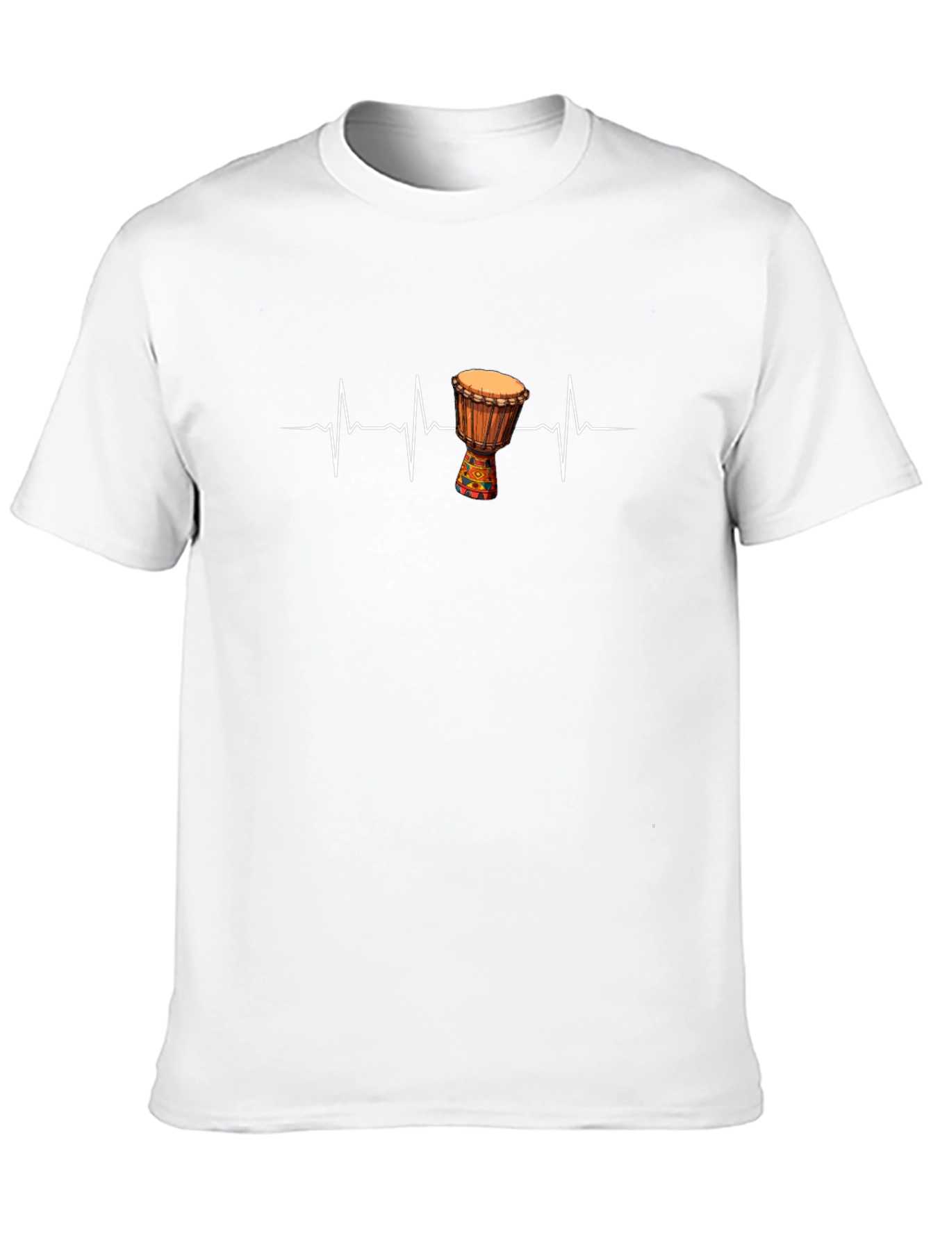 Djembe Heartbeat T-Shirt - Music Lover Tee