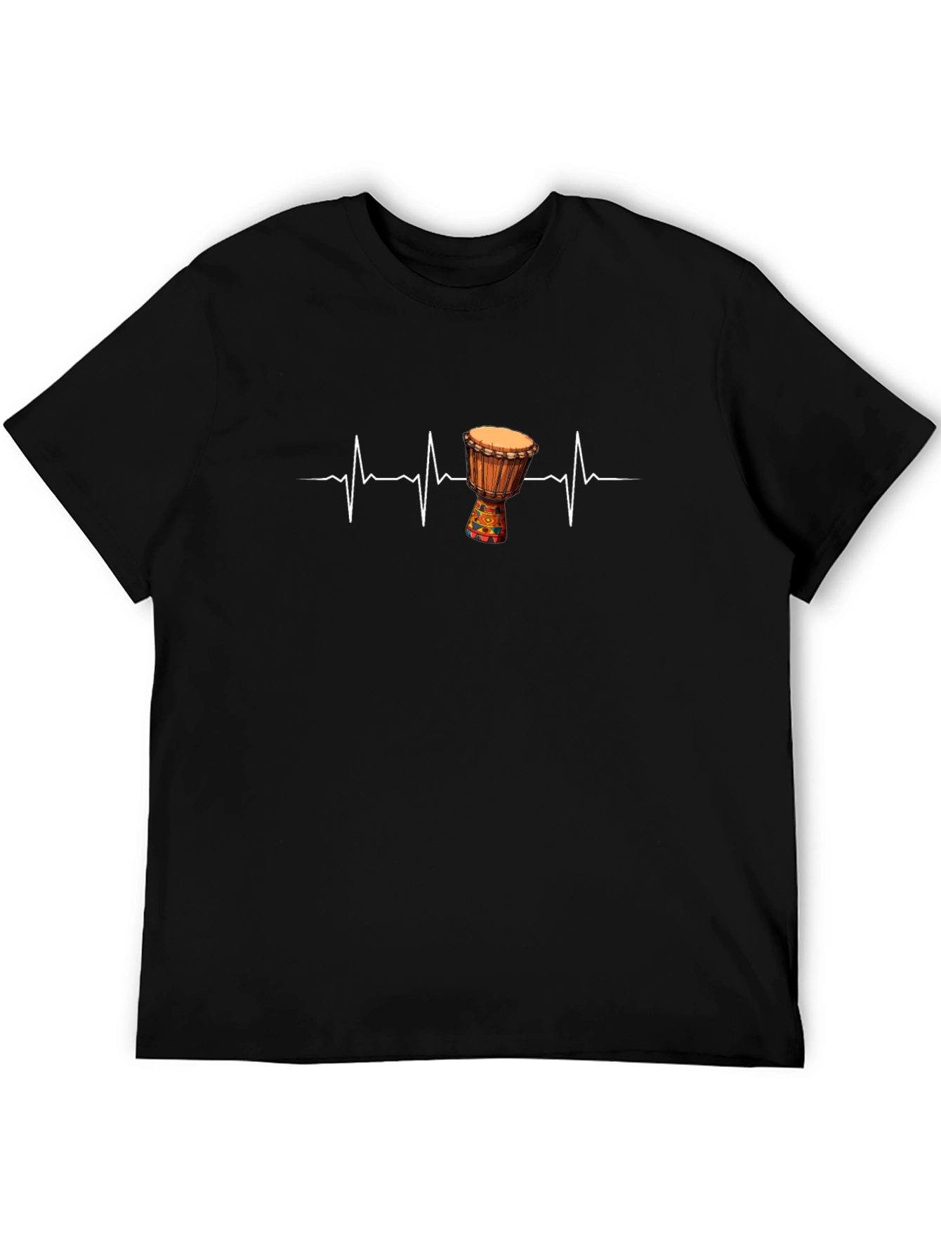 Djembe Heartbeat T-Shirt - Music Lover Tee