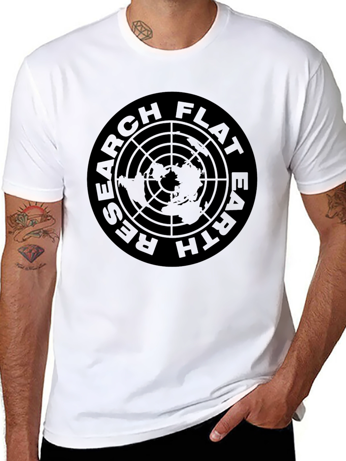 Research Flat Earth T-Shirt