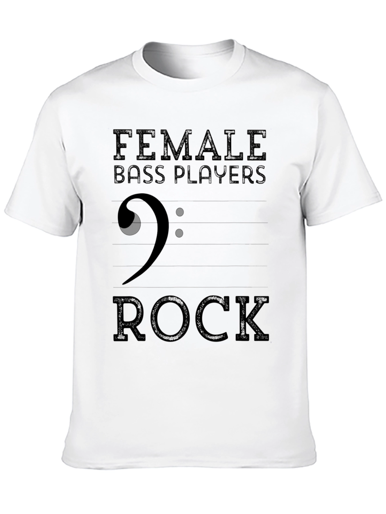 Female Bass Players Rock T-Shirt - Music Lover Tee