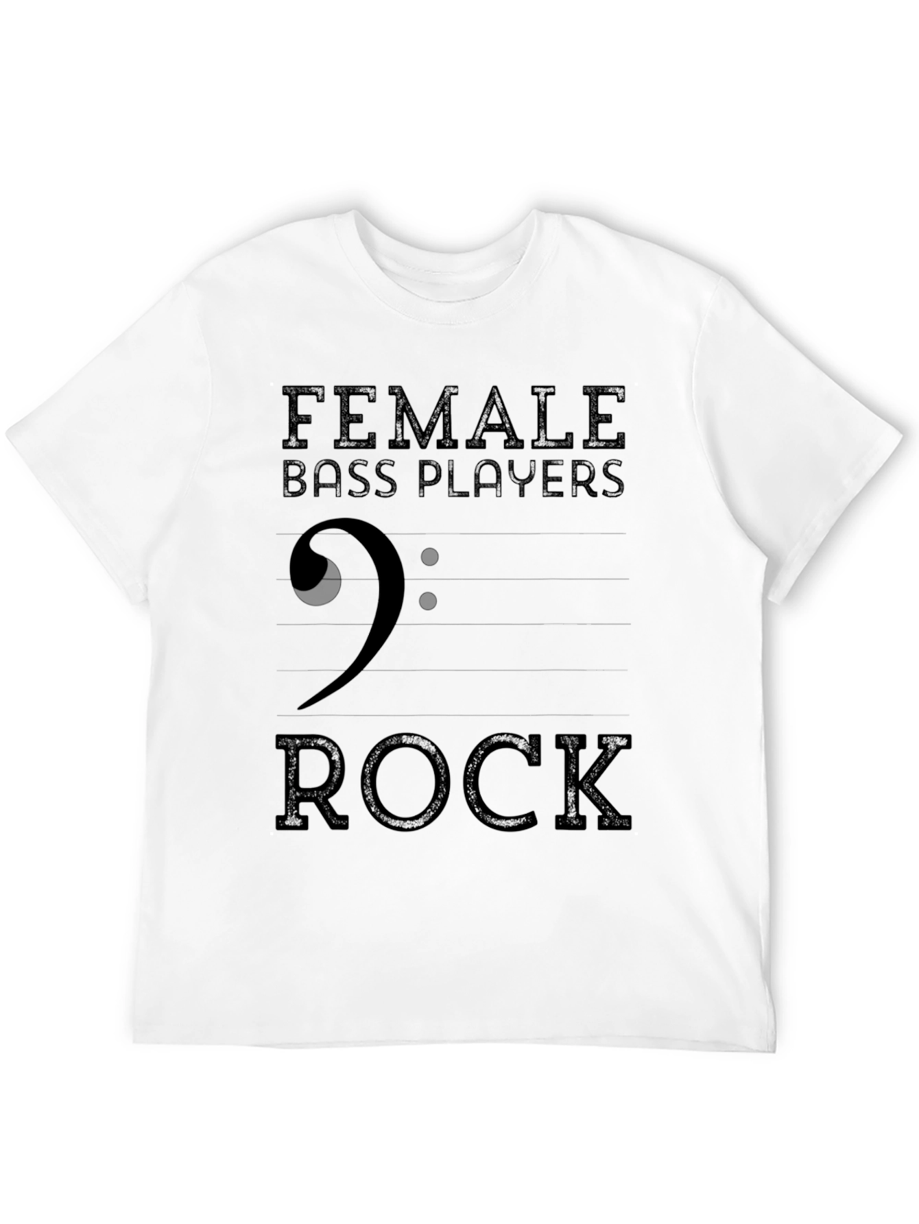 Female Bass Players Rock T-Shirt - Music Lover Tee