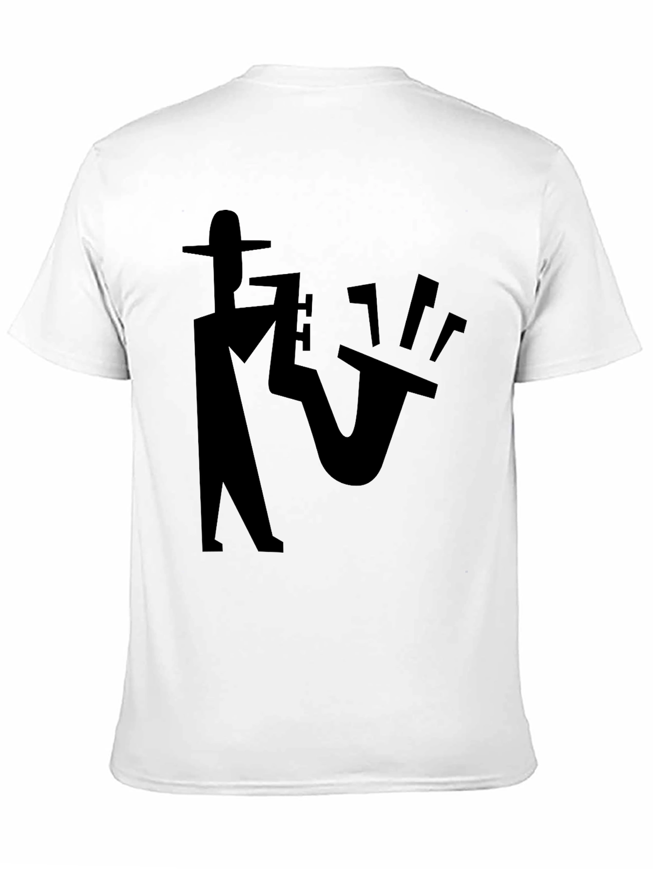 Cool Jazz Sax Player T-Shirt - Black