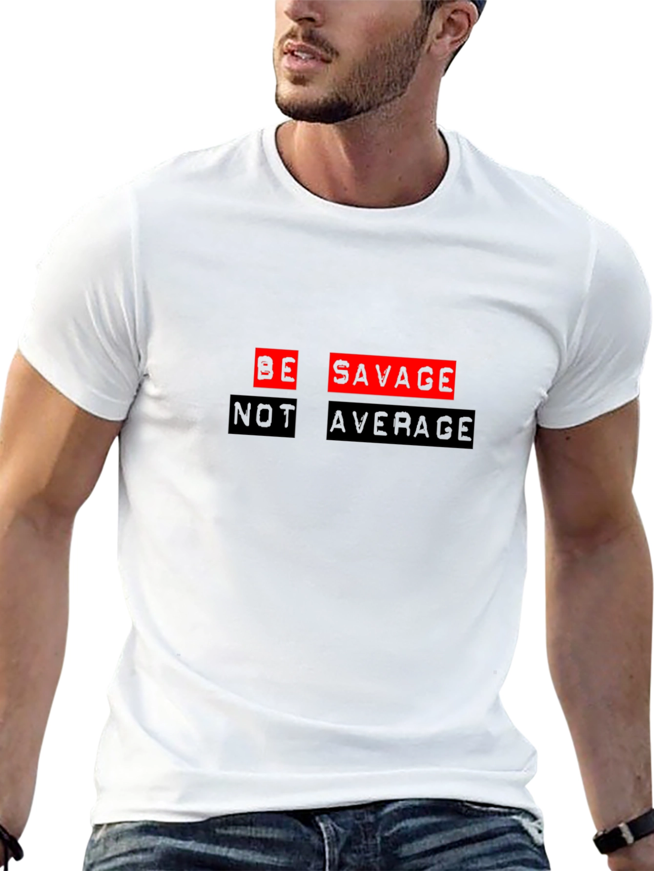 Be Savage Tee - Mens Black Graphic T-Shirt