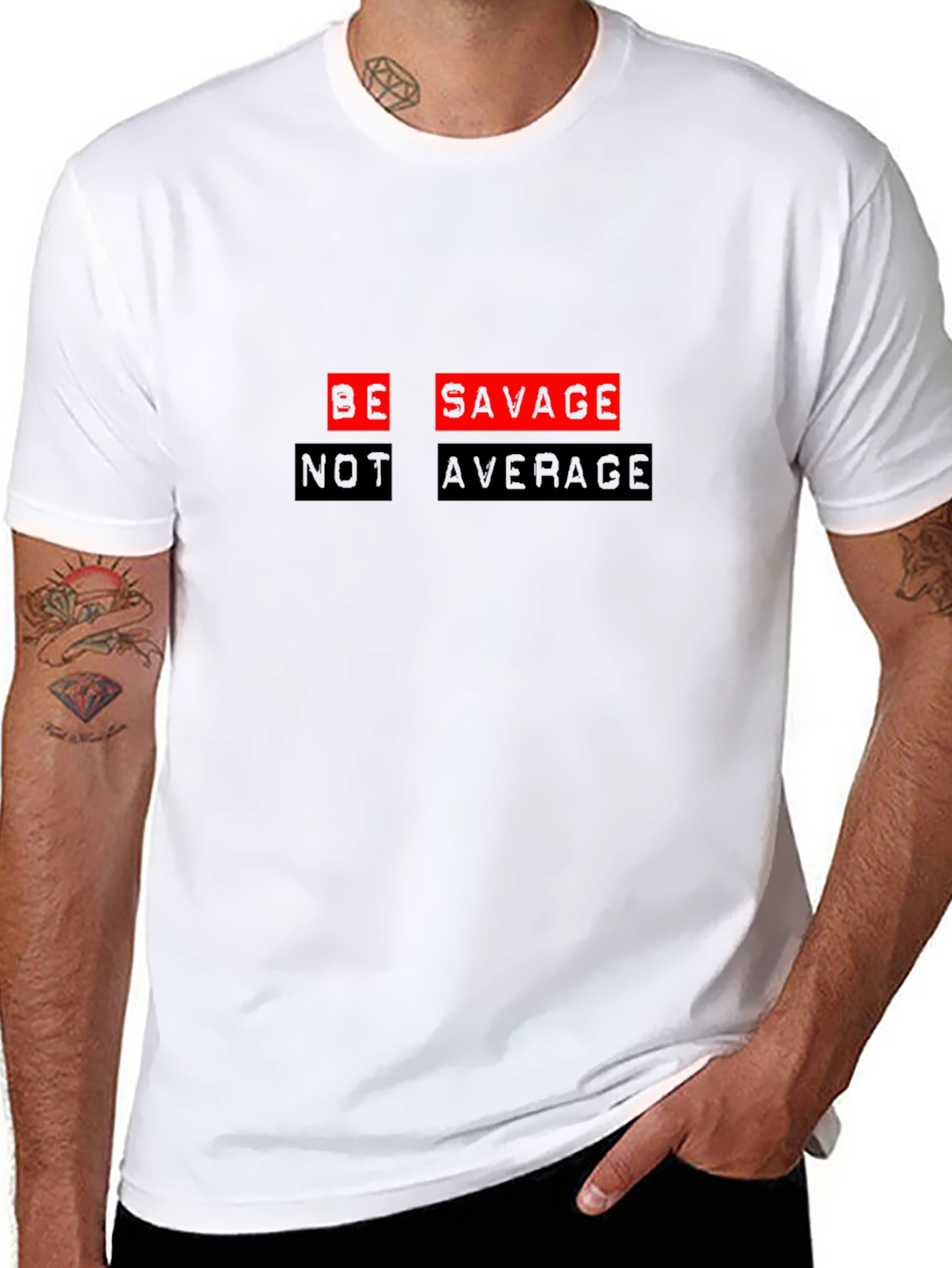 Be Savage Tee - Mens Black Graphic T-Shirt