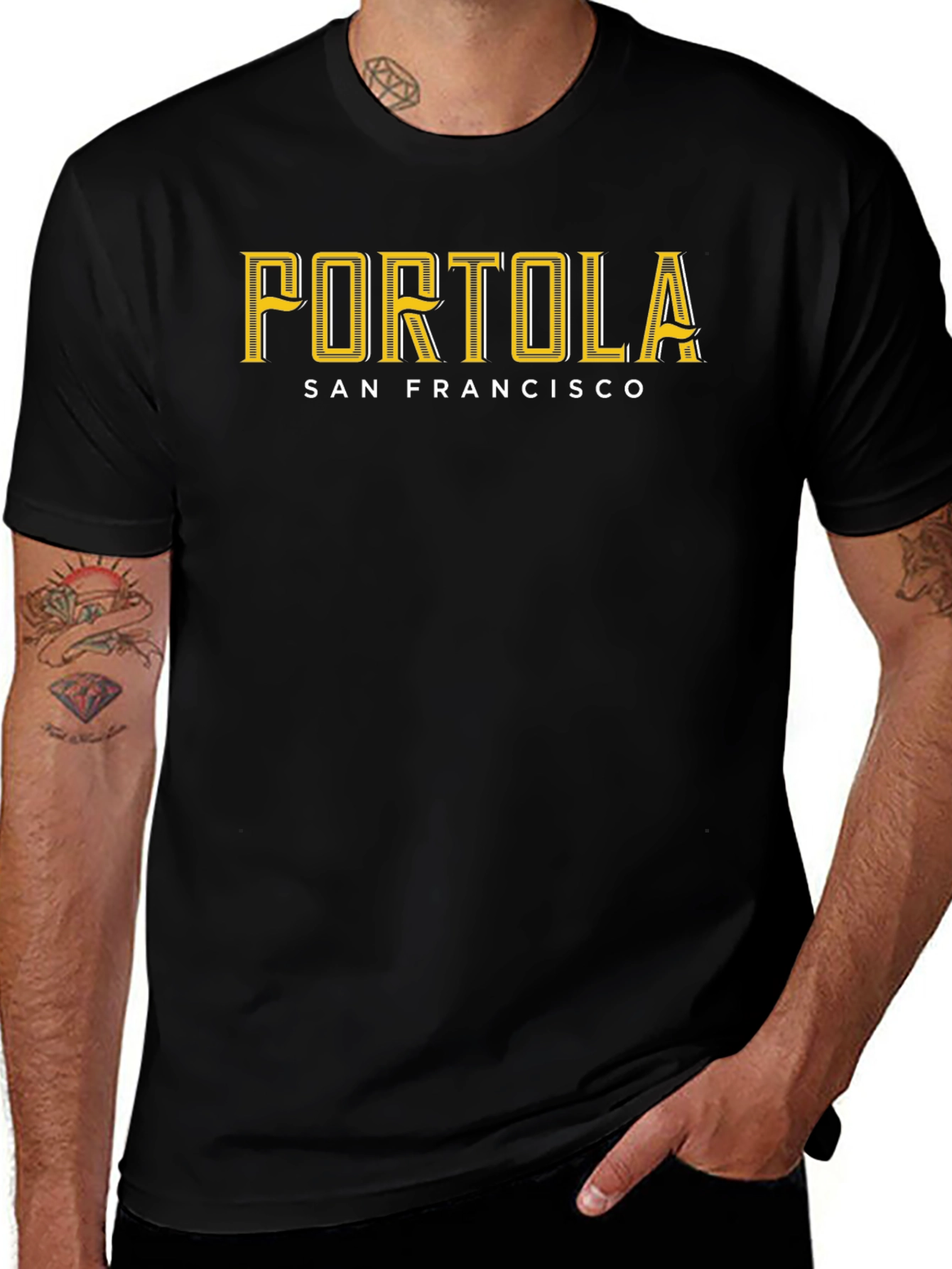 Portola San Francisco Black Graphic T-Shirt