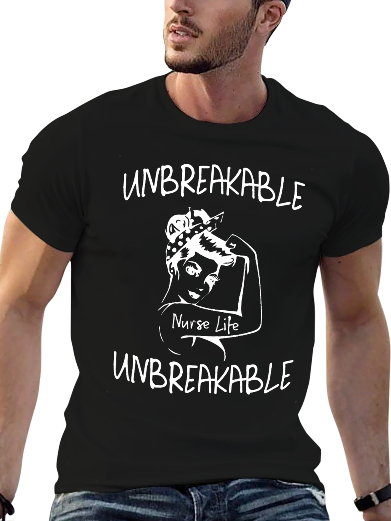 Unbreakable Nurse Life Graphic T-Shirt