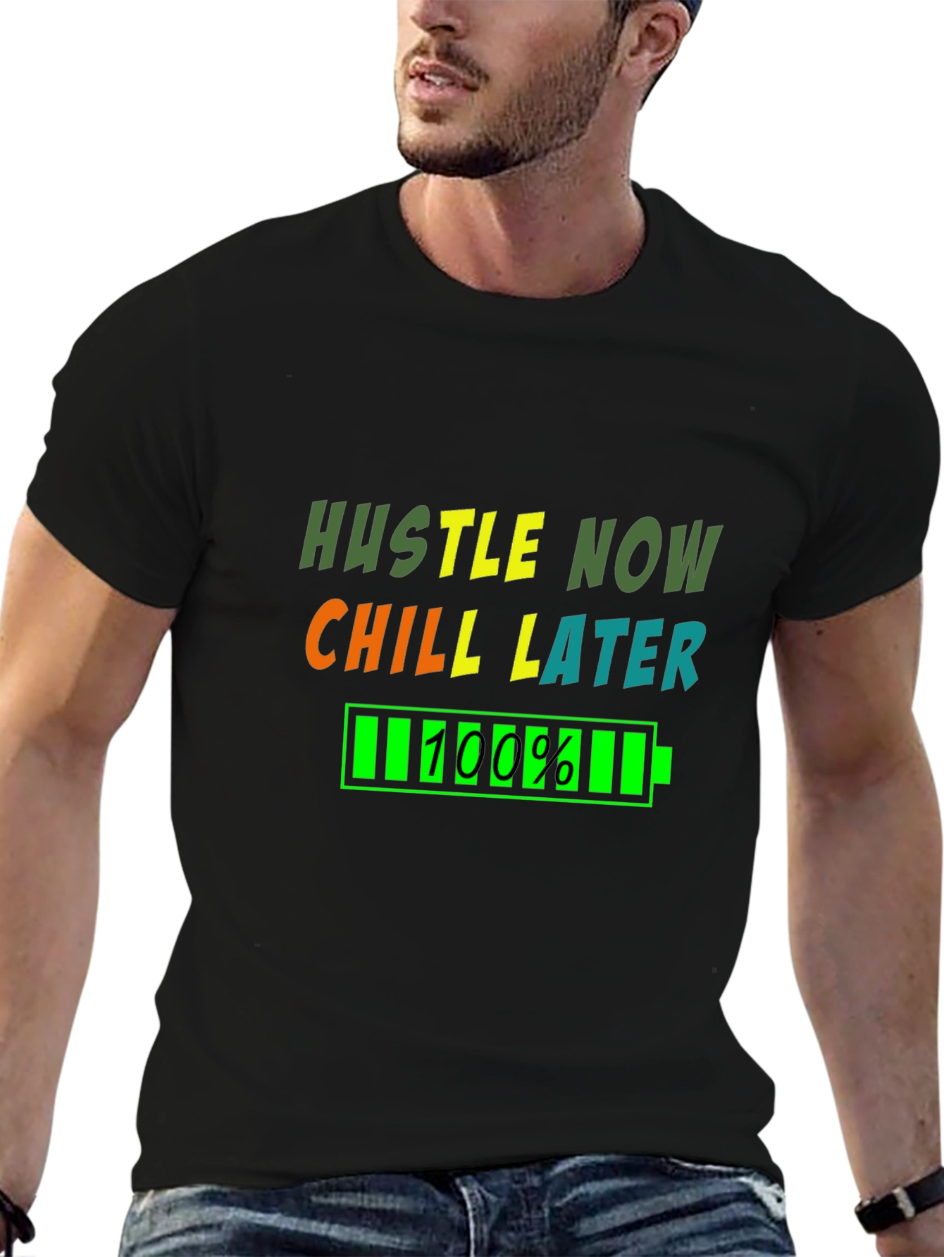 Hustle Now Chill Later Graphic T-Shirt
