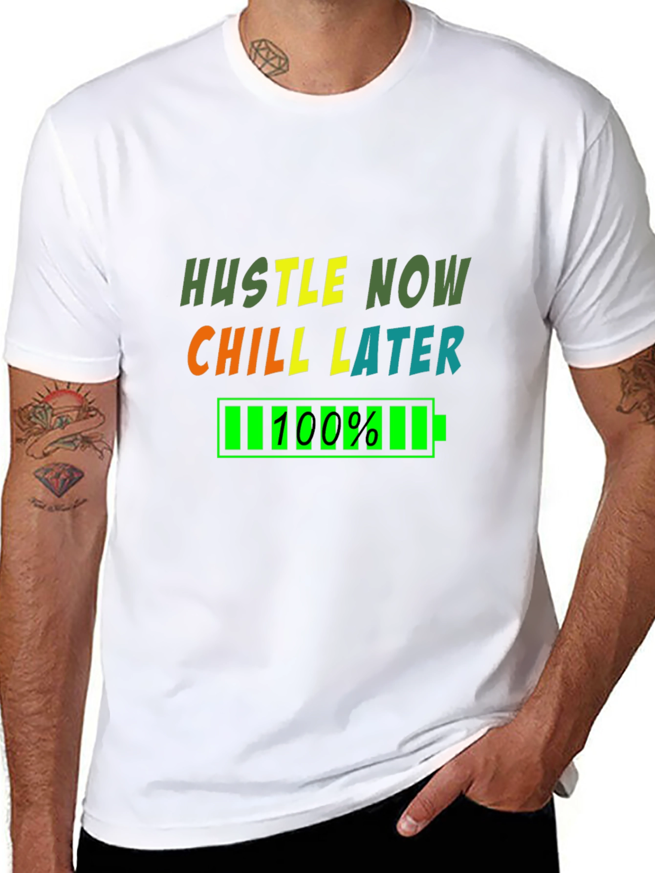 Hustle Now Chill Later Graphic T-Shirt