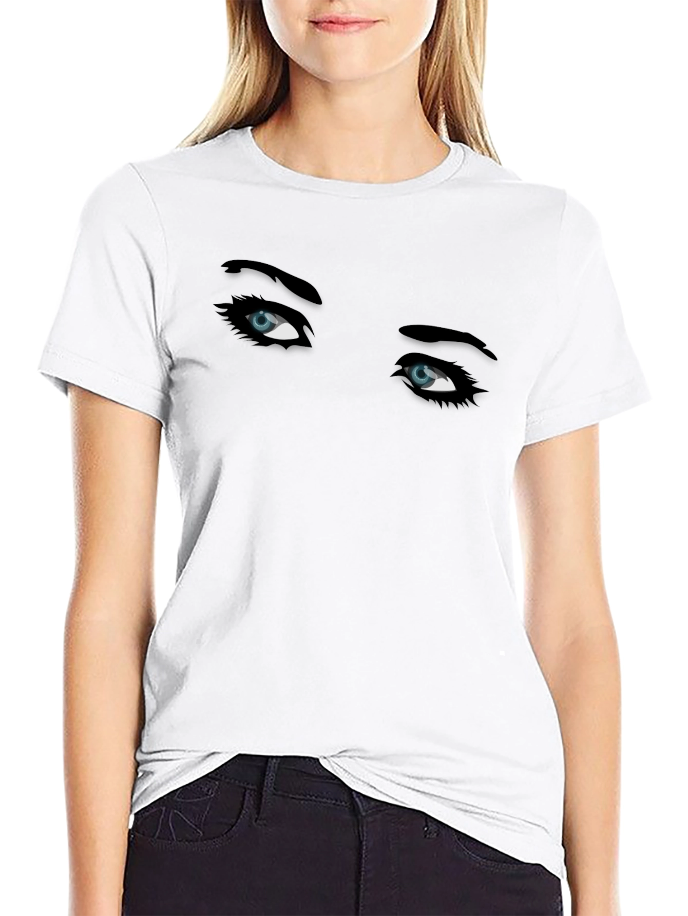 Eyes Graphic T-Shirt - Mens Black Tee